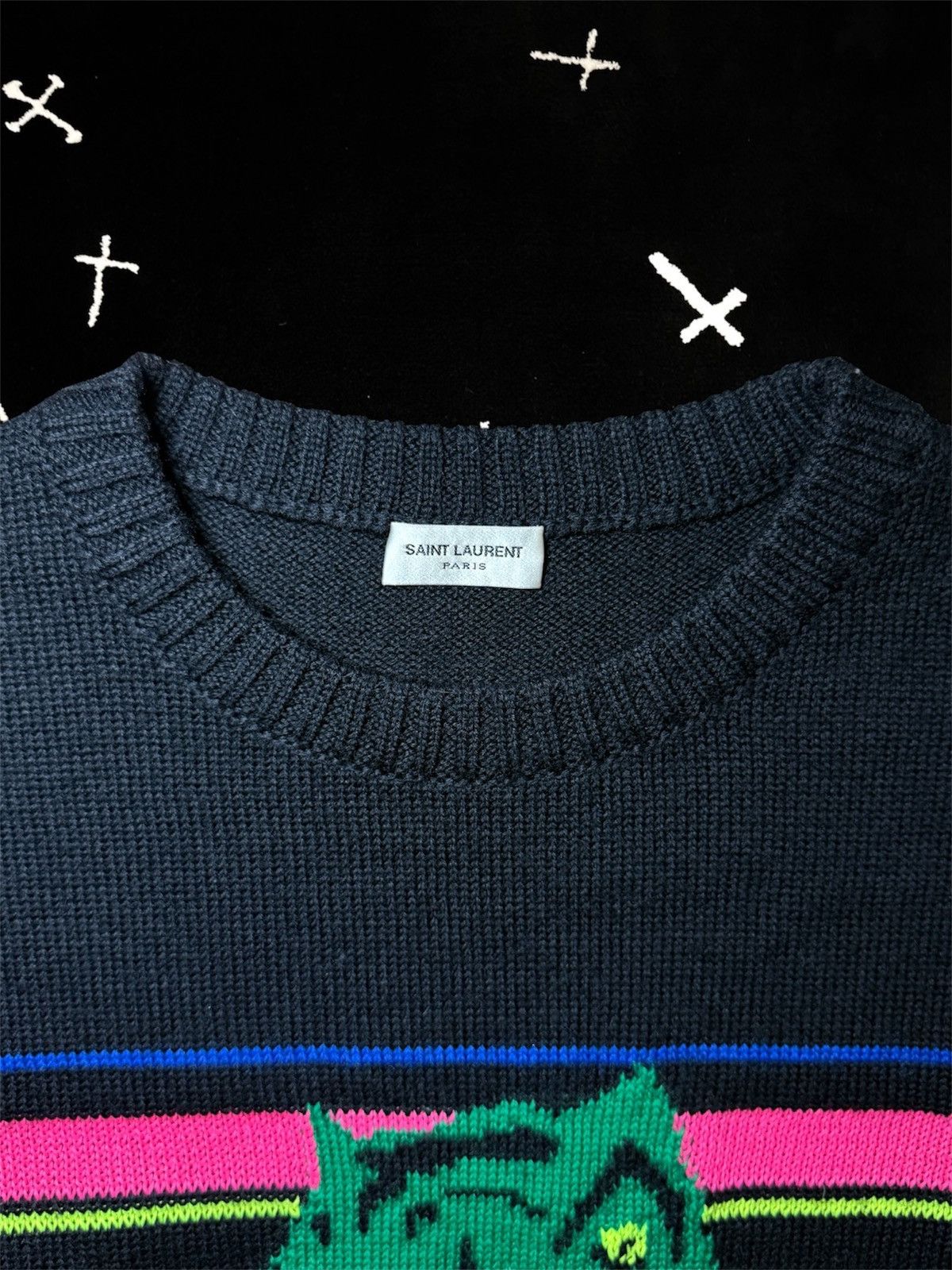 Saint Laurent Paris SAINT LAURENT T-REX SWEATER SS16 HEDI SLIMANE Size US S / EU 44-46 / 1 - 3 Thumbnail