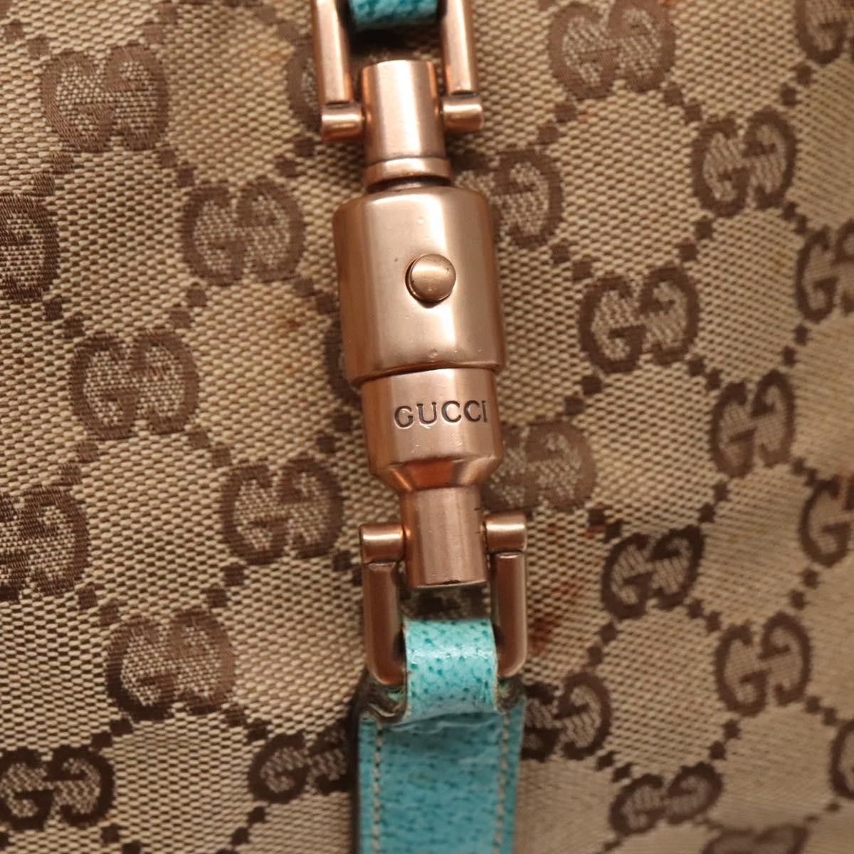 Gucci GUCCI GG Canvas Jackie Shoulder Bag Beige Size ONE SIZE - 15 Thumbnail