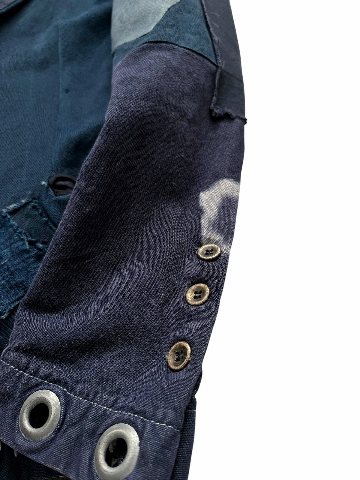 Greg Lauren 2014 OG THE BLUE Patchwork Mailbag Blazer Size US S / EU 44-46 / 1 - 6 Thumbnail