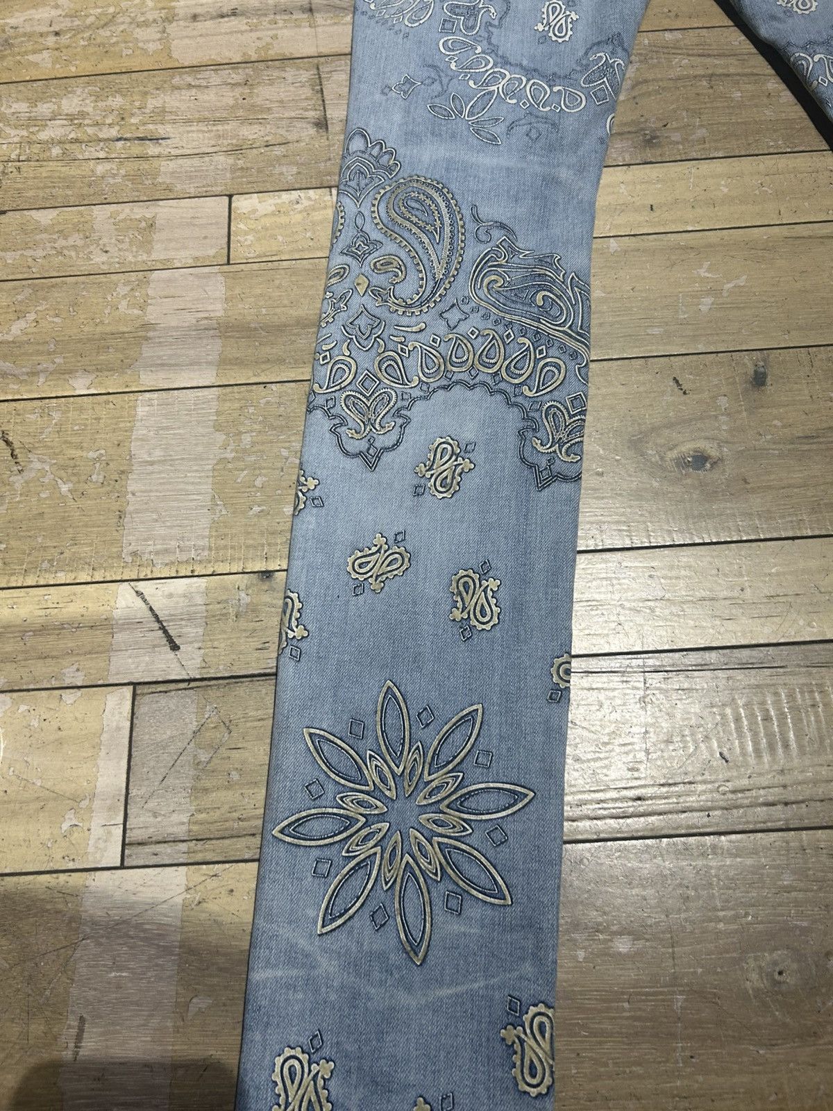 Amiri Amiri Bandana Jacquard Jeans Size US 29 - 5 Thumbnail