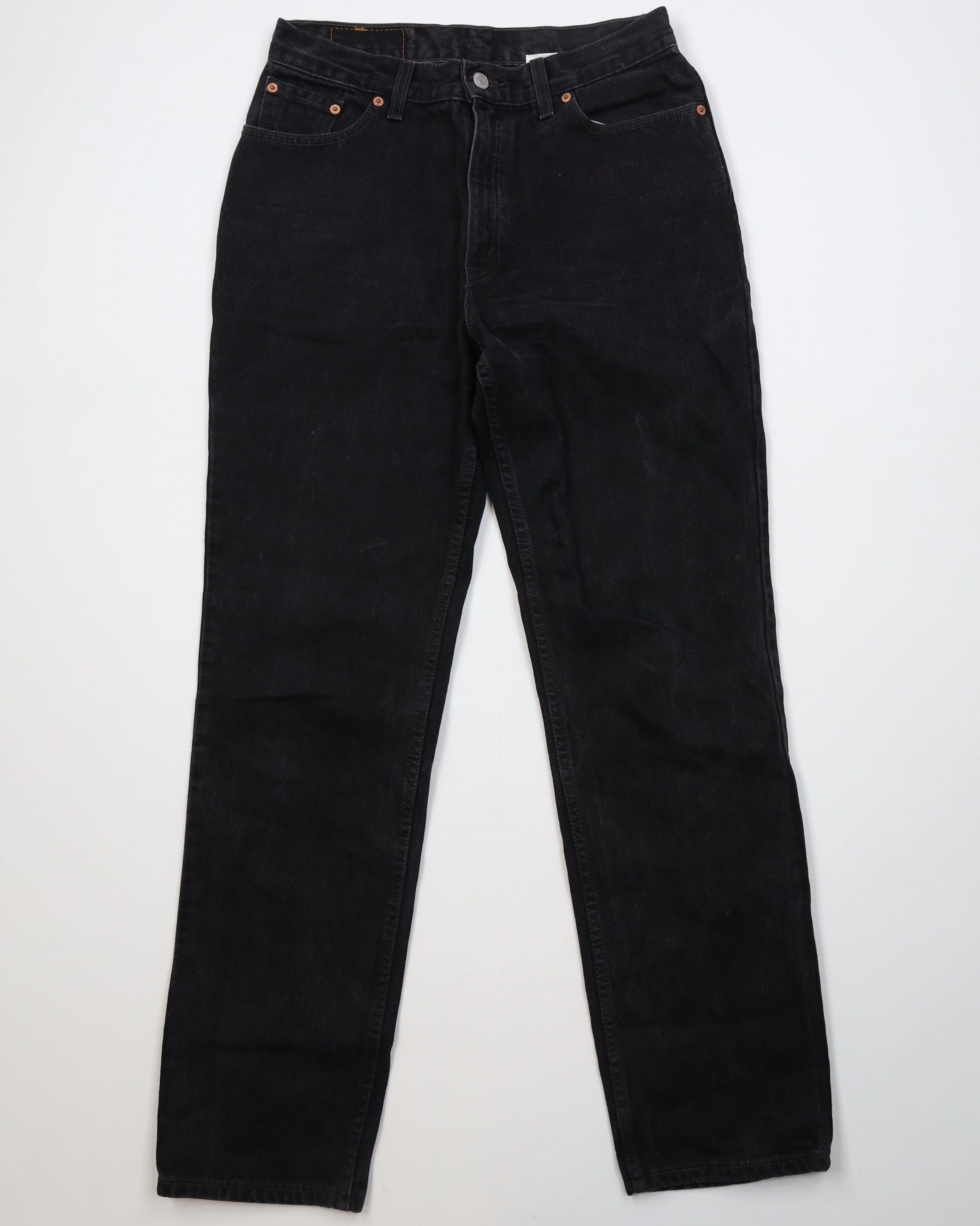Levi's Vintage 90s Levis 512 Fit Straight Leg Denim Jeans Black USA Size US 29 - 1 Thumbnail