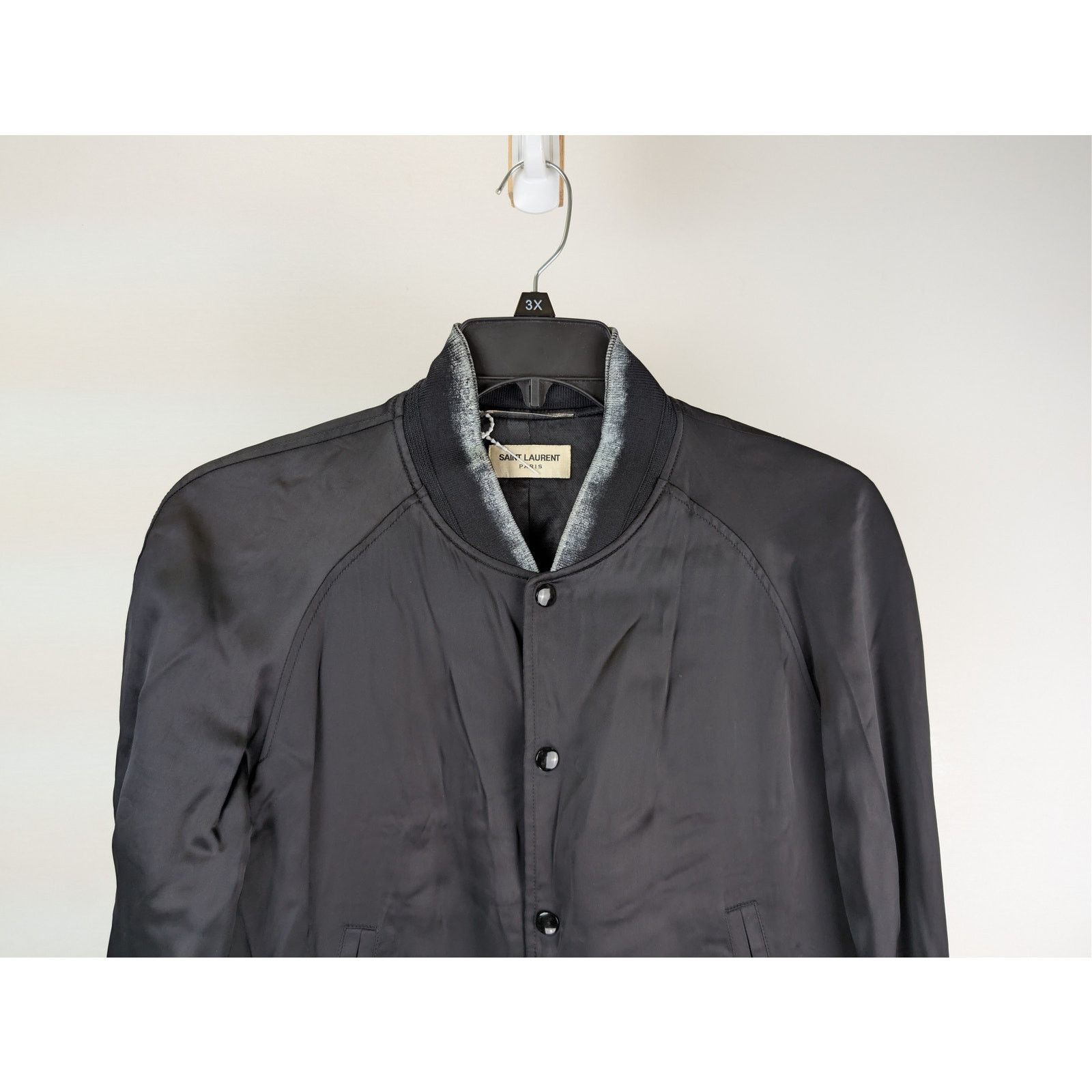 Saint Laurent Paris o1rshd1 CC20 "Moonlight on the Water" teddy jacket in black Size US M / EU 48-50 / 2 - 4 Thumbnail