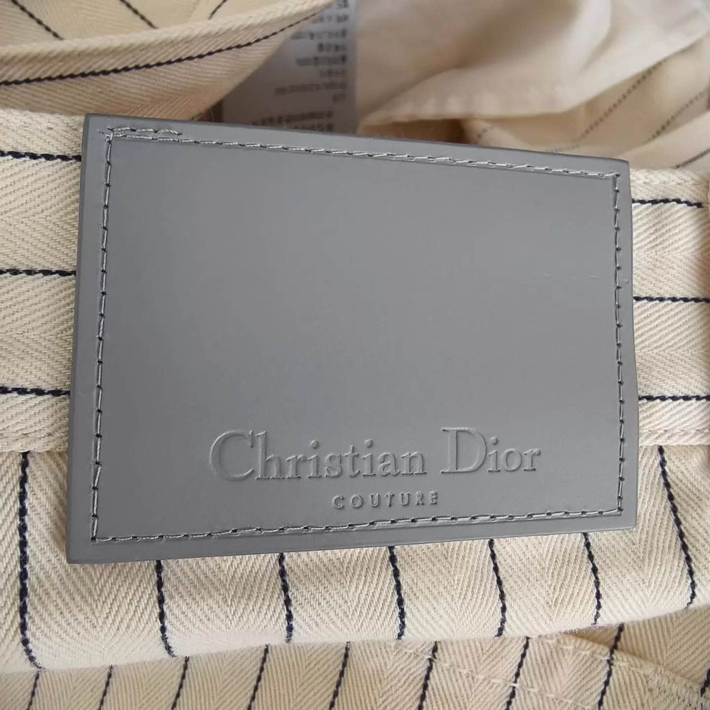 Dior Dior Striped Embroidered Logo Cargo Shorts 31 Size US 31 - 5 Thumbnail