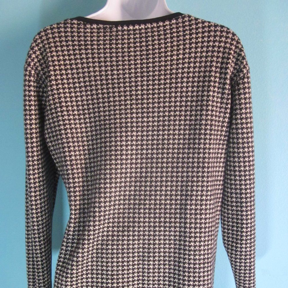 J Ferrar J Ferrar Vintage Wool Houndstooth Sweater Size M Size M / US 6-8 / IT 42-44 - 10 Thumbnail