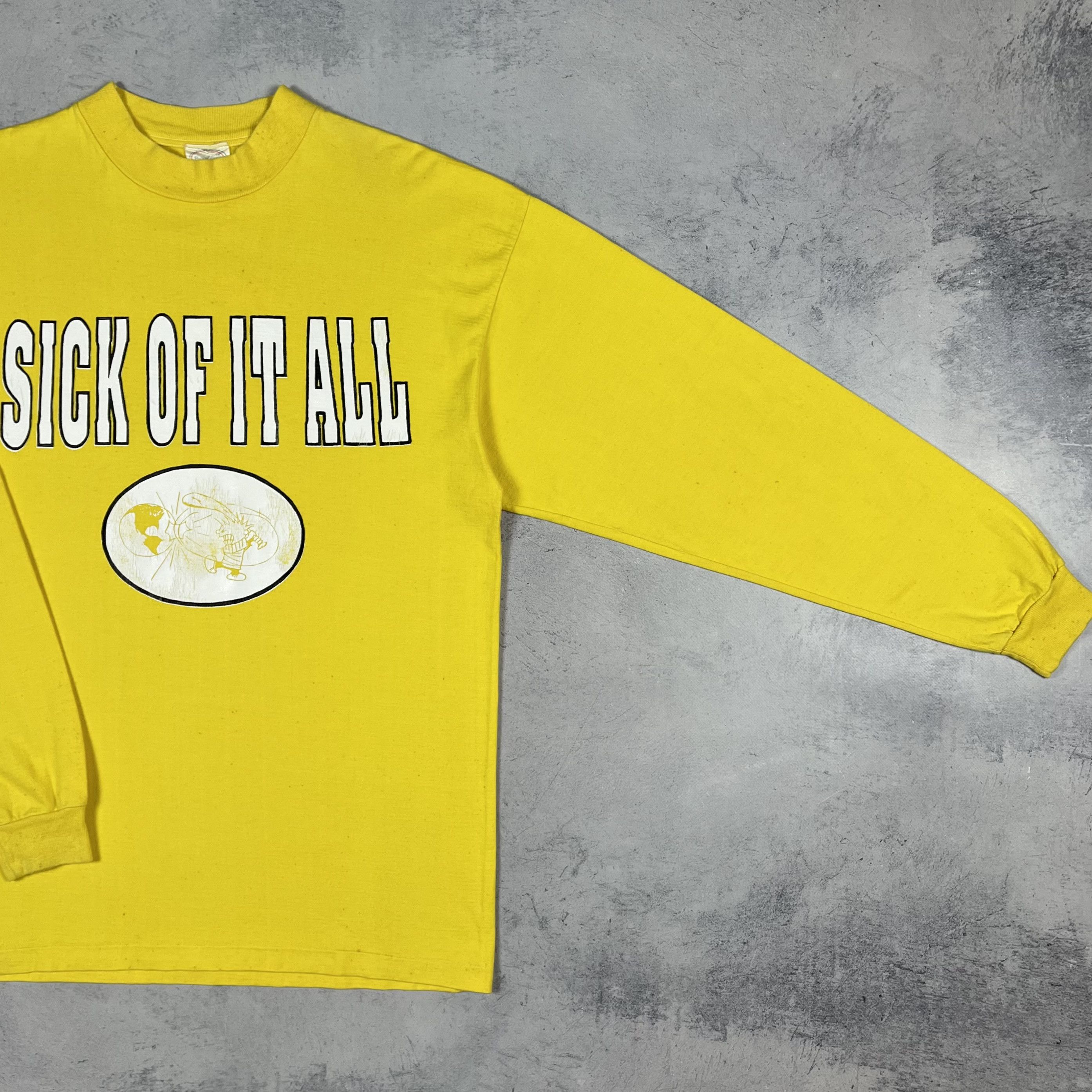 Band Tees Vintage Sick Of It All Hard Punk Band Long Sleeve Shirt 80’s Size US M / EU 48-50 / 2 - 3 Thumbnail