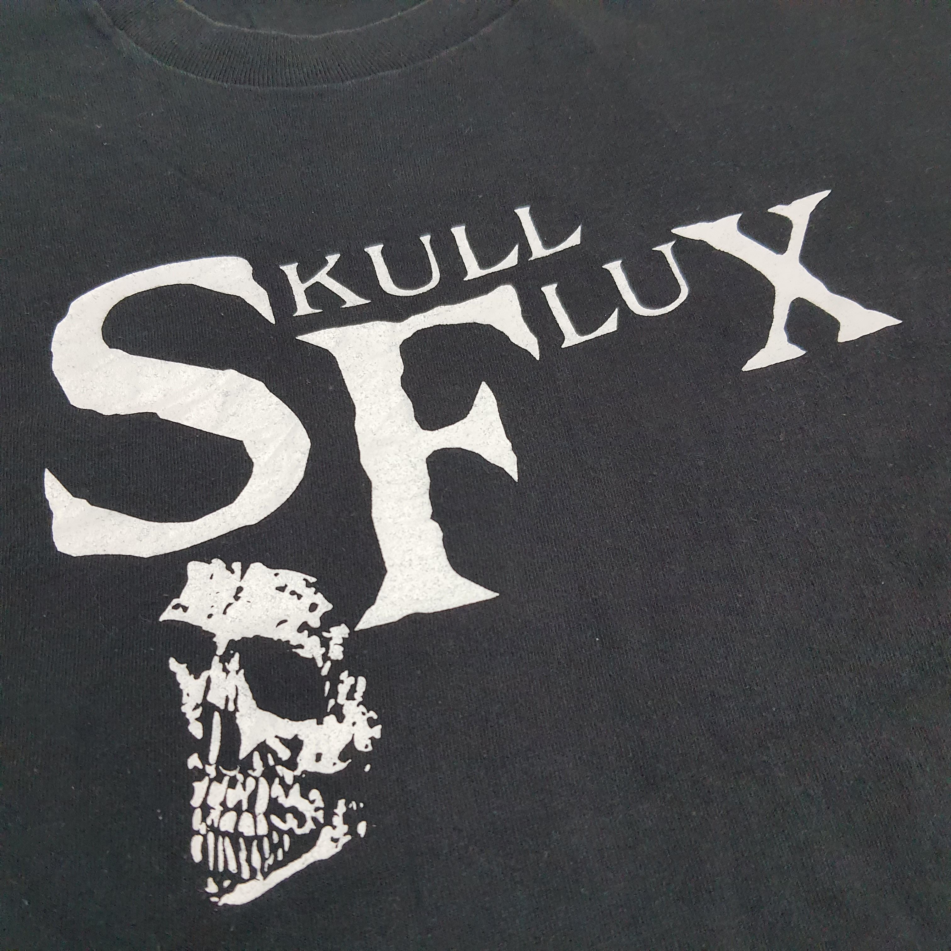 Band Tees × Vintage Vintage Skull Flux Punk Rock Band T-shirt Size US XL / EU 56 / 4 - 4 Thumbnail