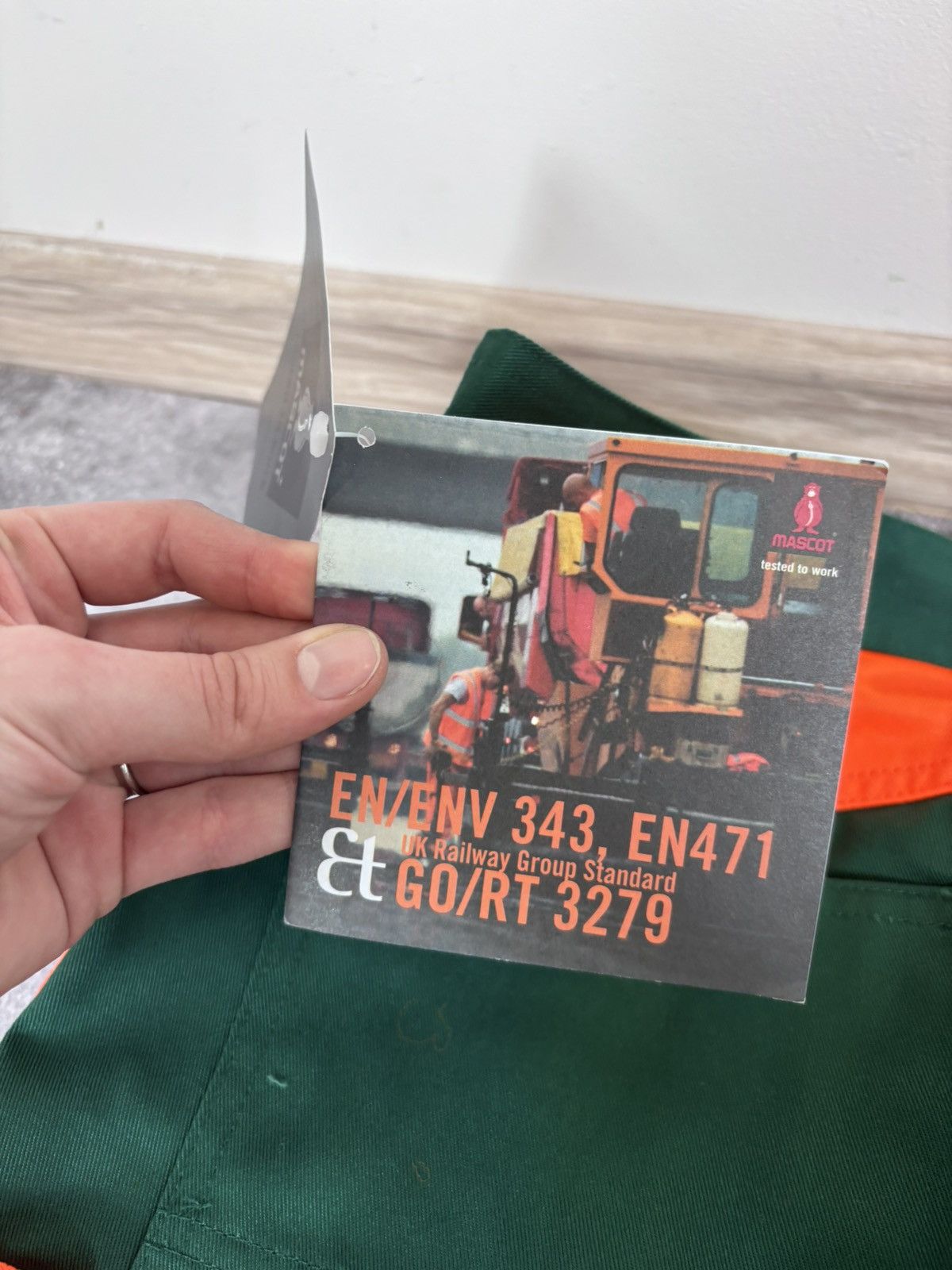 Other Mascot Men’s NWT Reflective Green/Orange Safety Cargo Pants Size US 32 / EU 48 - 18 Thumbnail