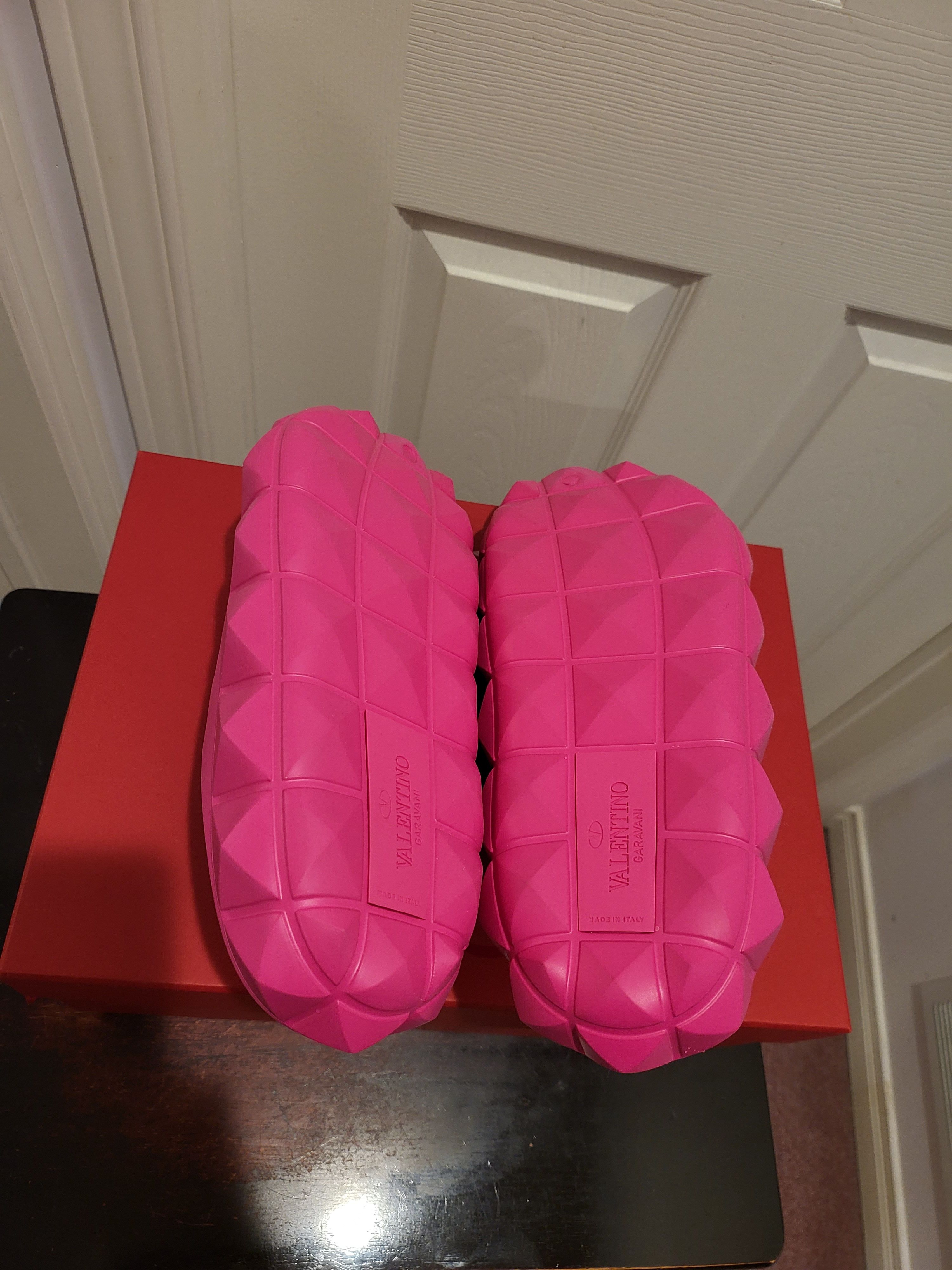 Valentino Roman Stud Turtle Slide Shoes - UNISEX Size US 8 / EU 41 - 8 Thumbnail