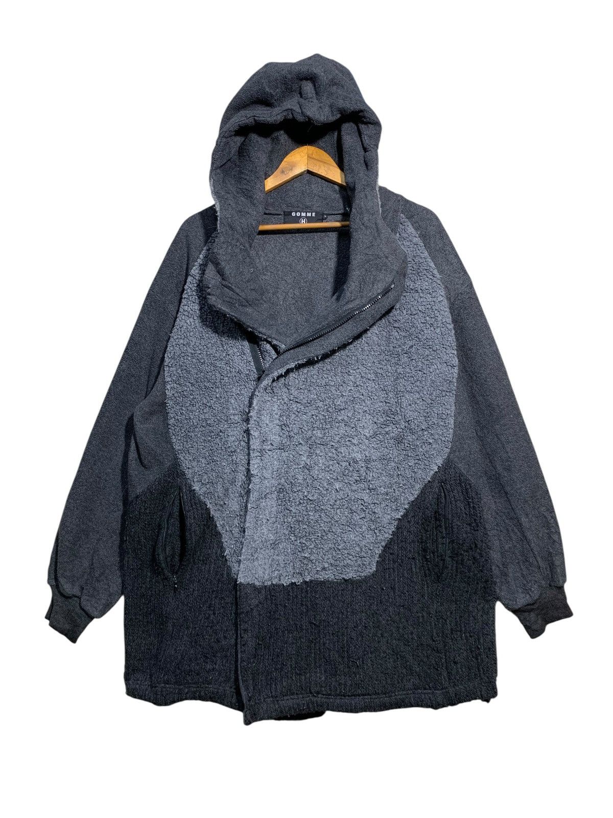 gomme 🔥GOMME HOMME ASYMETRICAL HOODIE JACKET Size US M / EU 48-50 / 2 - 1 Thumbnail