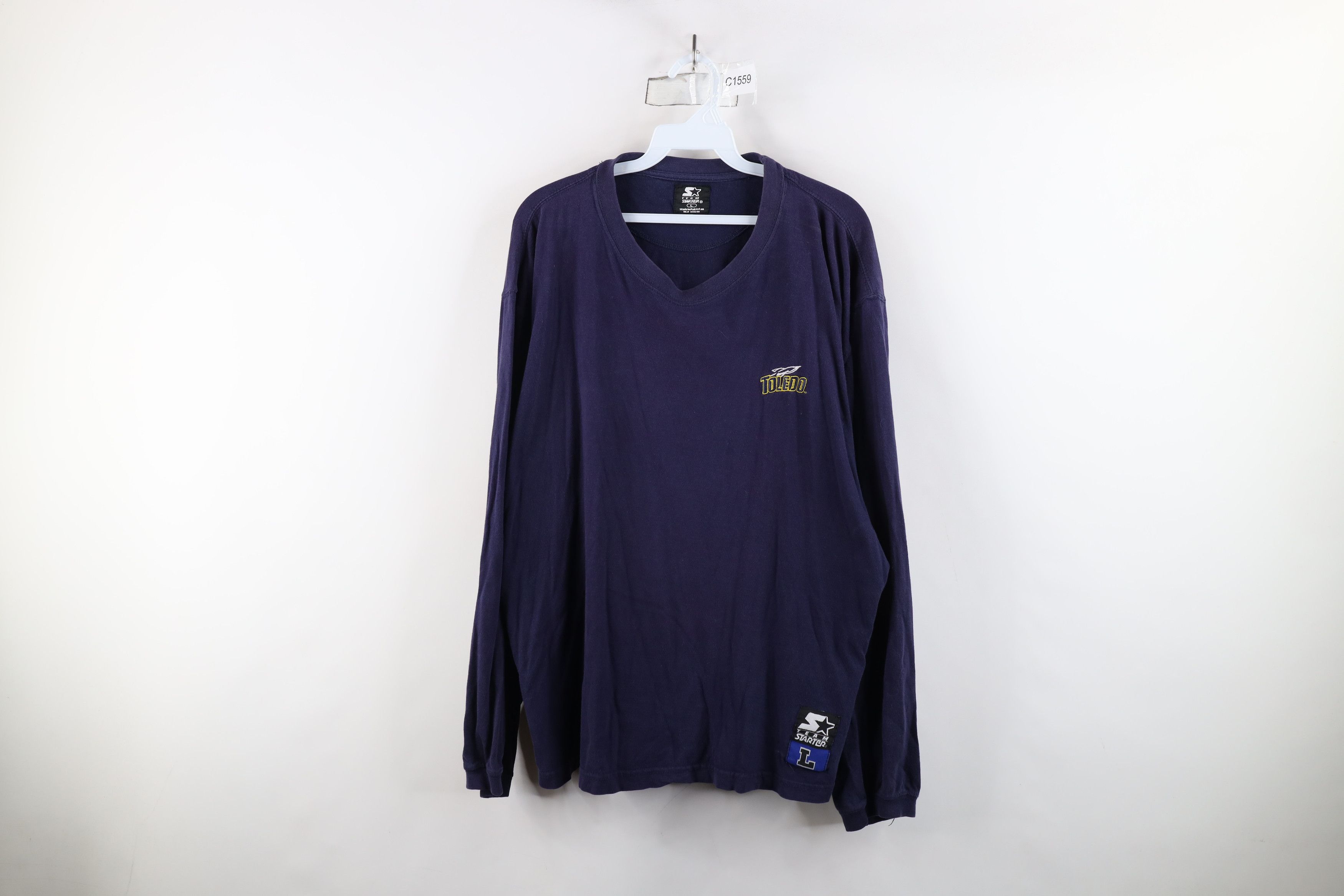 Starter × Vintage Vintage 90s Starter University of Toledo Long Sleeve T-Shirt Size US L / EU 52-54 / 3 - 1 Thumbnail