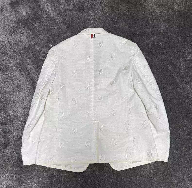 Thom Browne Thom Browne size2 Embroidered cotton white dress jacket Size 38S - 6 Thumbnail