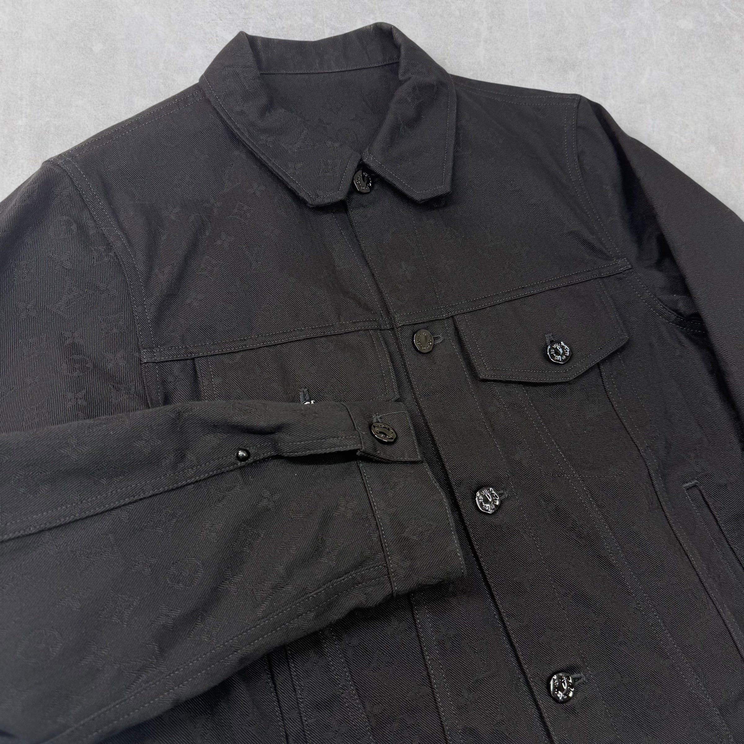 Louis Vuitton Louis Vuitton Monogram Black Denim Jacket 50 (L) Size US L / EU 52-54 / 3 - 3 Thumbnail