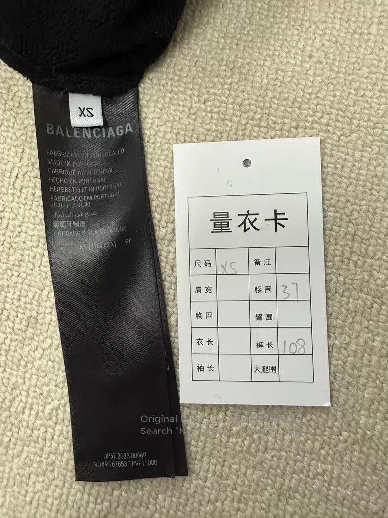 Balenciaga Balenciaga size XS Letter Pattern Printed Straight Leg Bla Size US 27 - 4 Thumbnail