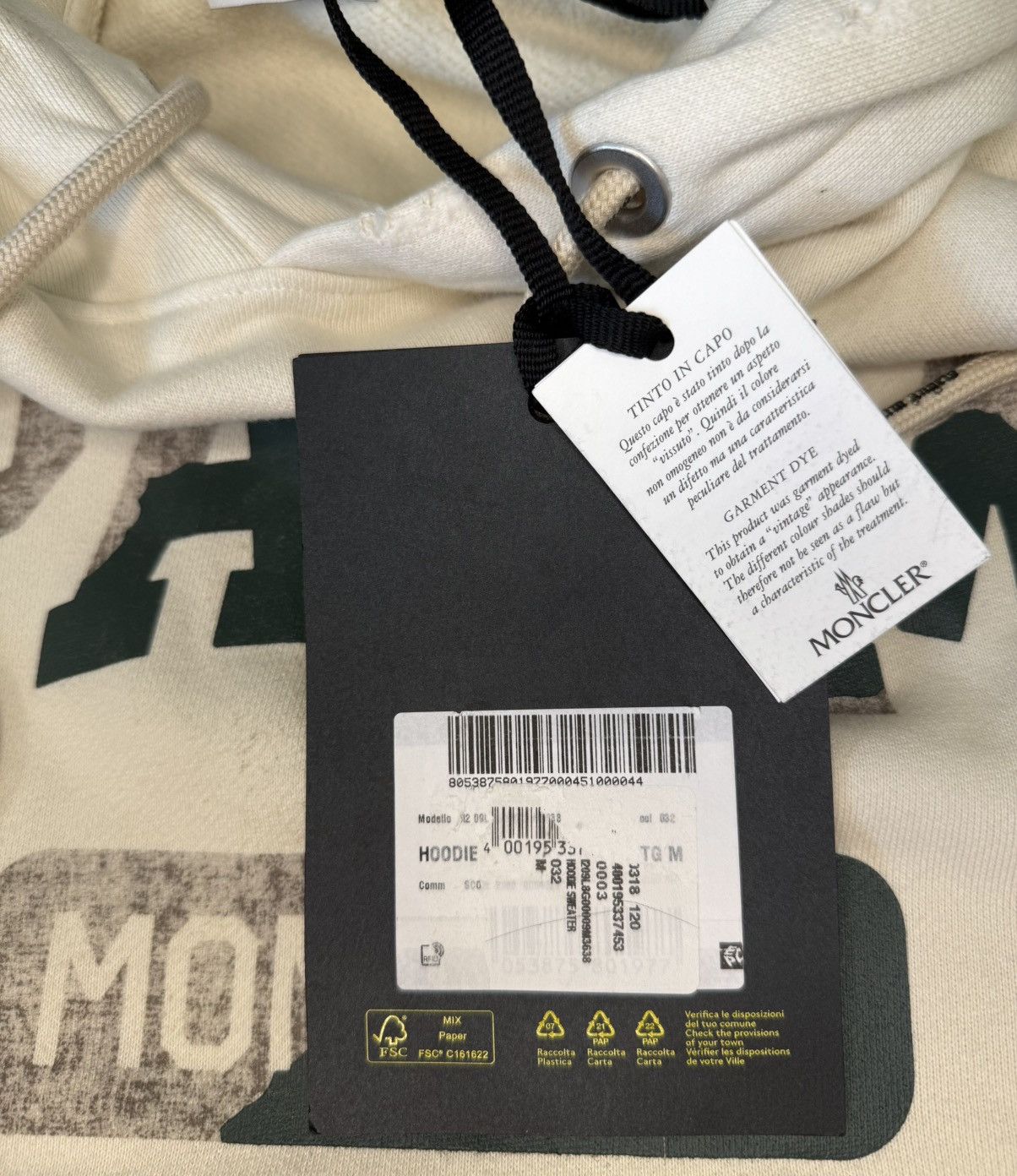 Moncler × Palm Angels Moncler x Palm Angels Logo Hoodie Size US M / EU 48-50 / 2 - 8 Thumbnail