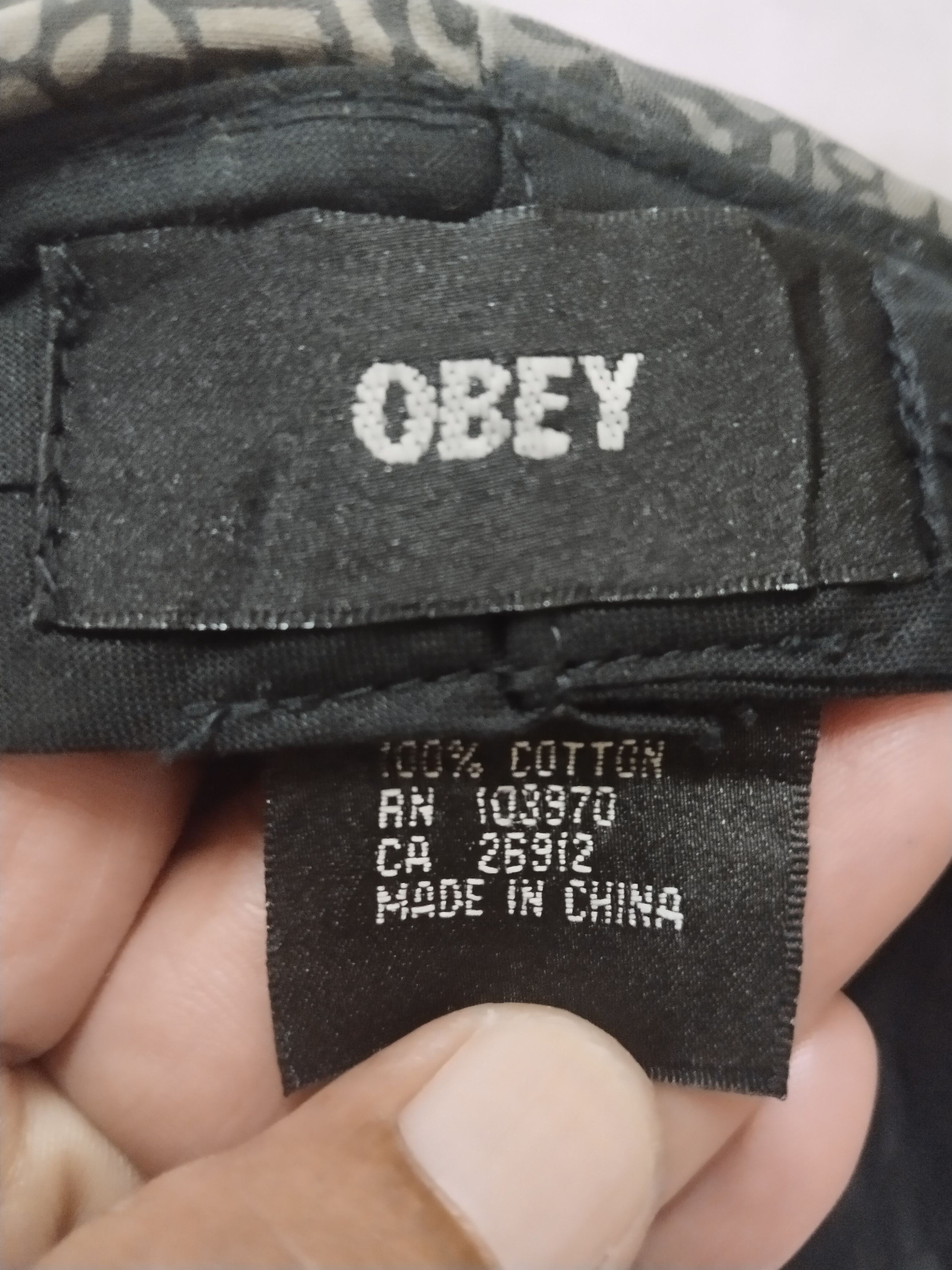 Obey × Shepard Fairey RARE OBEY GAINT SHEPARD FAIREY FULLPRINT HAT Size ONE SIZE - 8 Thumbnail