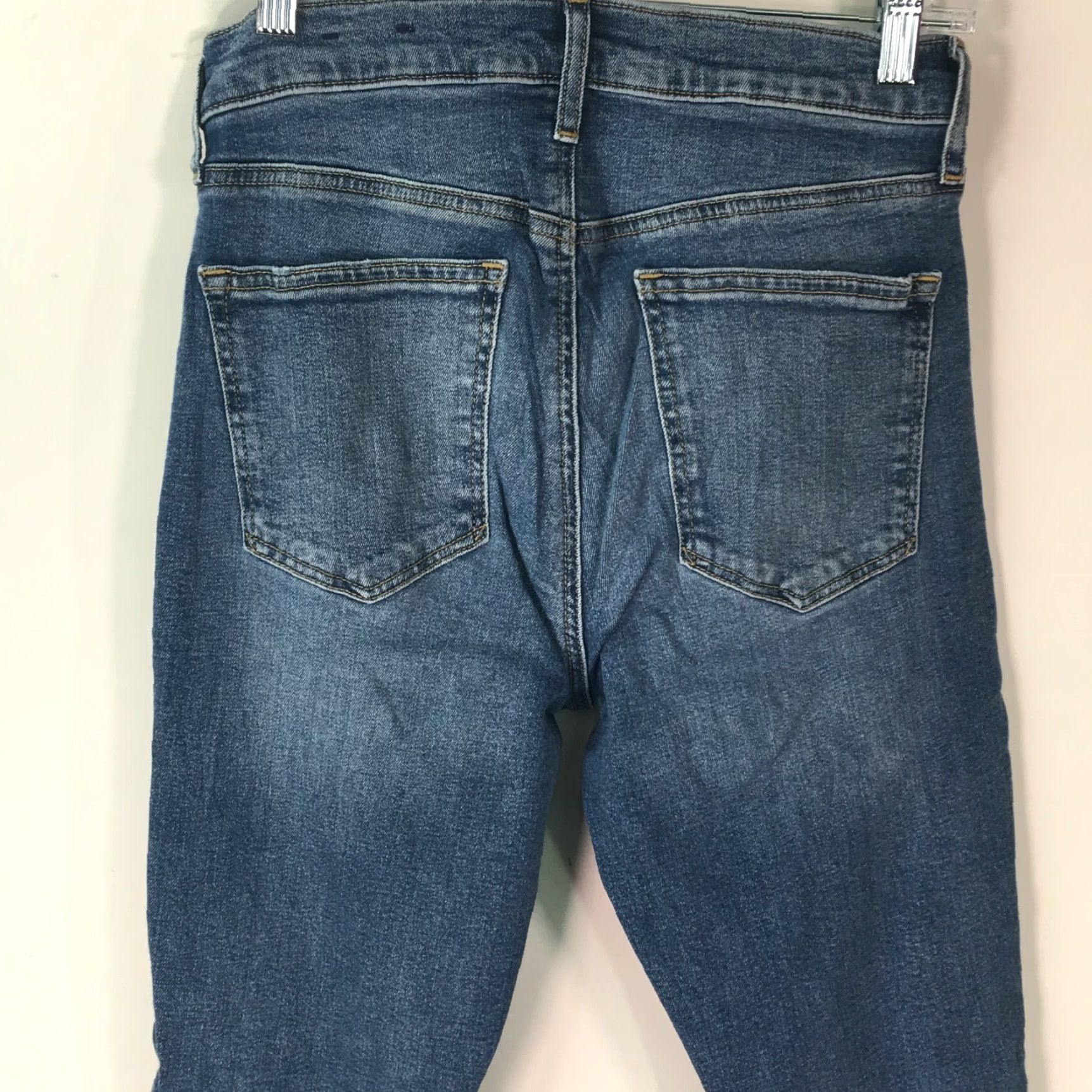 Gap Gap Jeans Skinny Denim Blue 28R Womens Regular Rise Mid Distressed 5-Pocket Boot? Size 28" / US 6 / IT 42 - 3 Thumbnail
