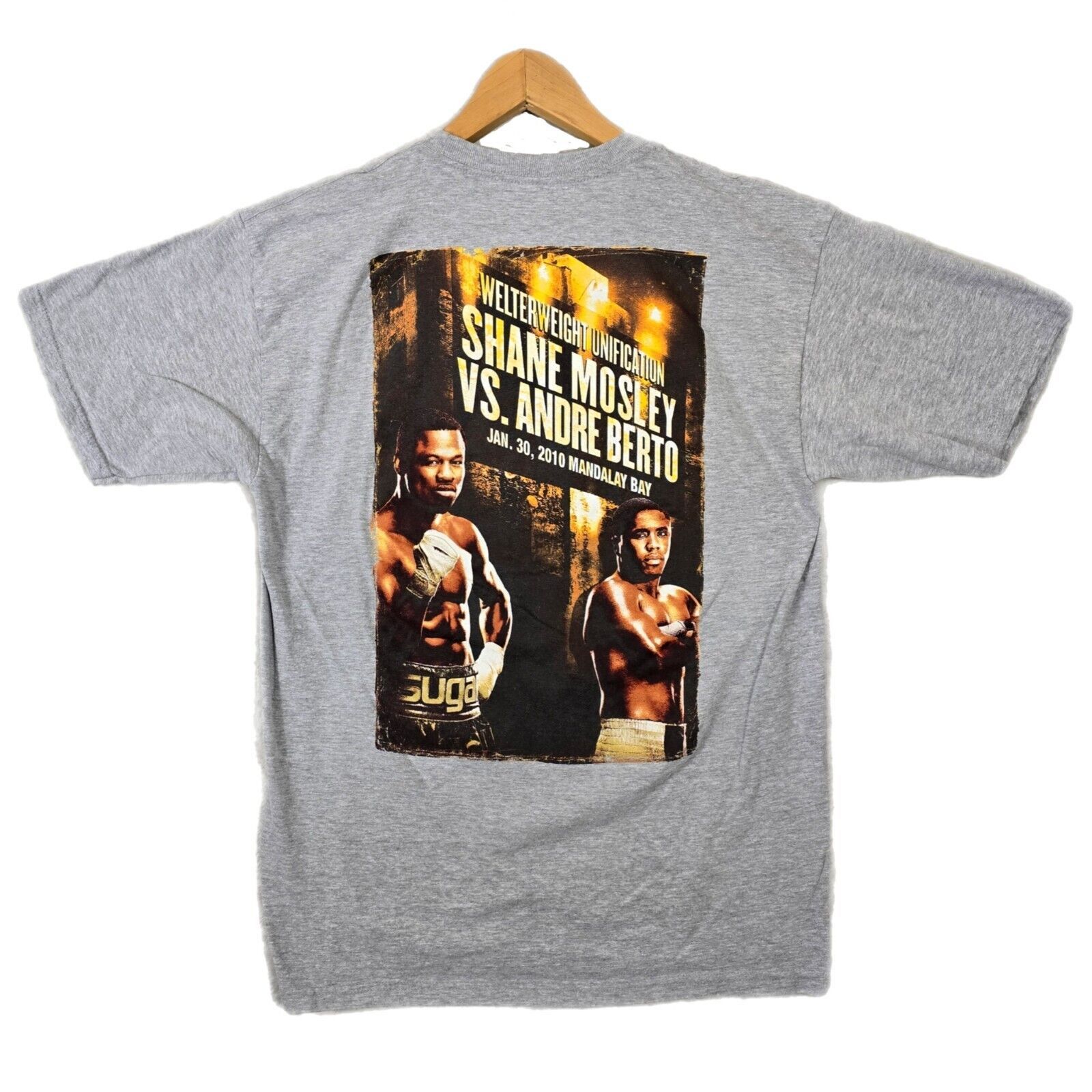 Alstyle Shane Mosley Andre Berto Shirt Large Cancelled Boxing Fight Size US L / EU 52-54 / 3 - 1 Thumbnail