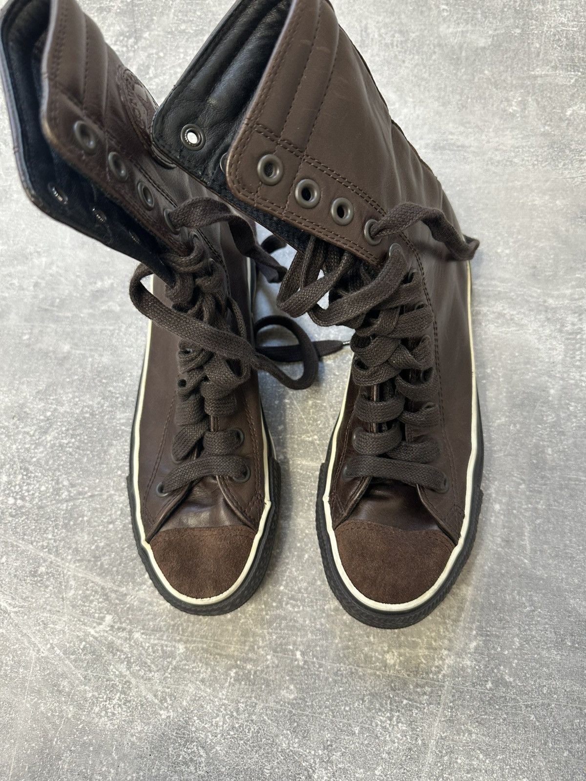 Converse Boxer high boots Converse moto biker leather shoes core Size US 6.5 / IT 36.5 - 5 Thumbnail