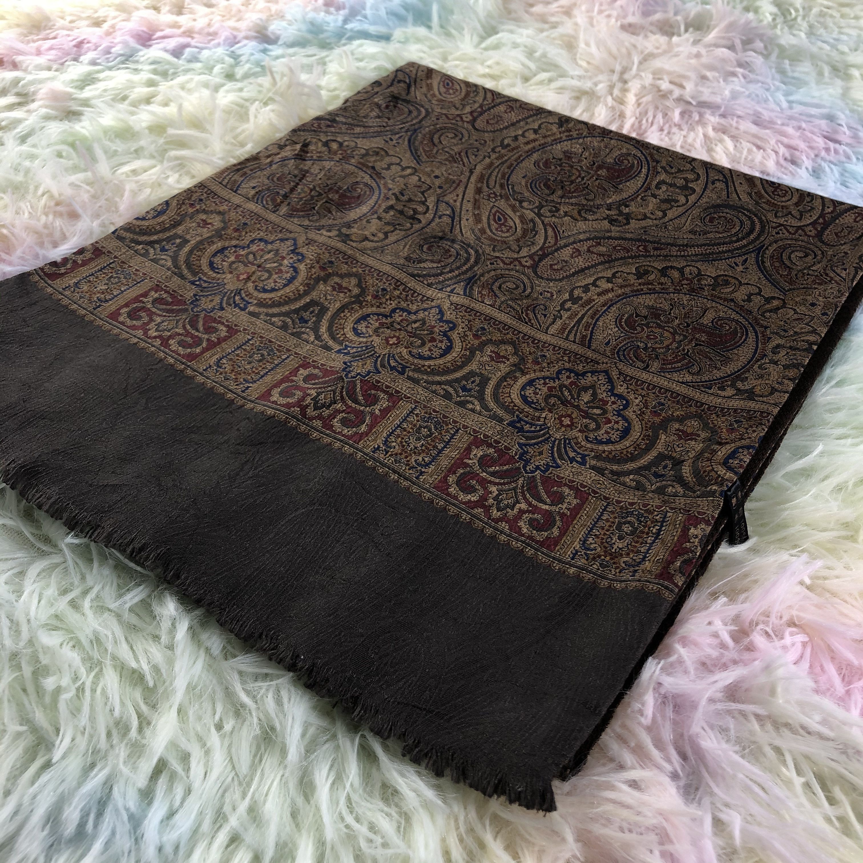 Vintage Silk Scarf / Muffler / Neckwear - KM471 Size ONE SIZE - 3 Thumbnail