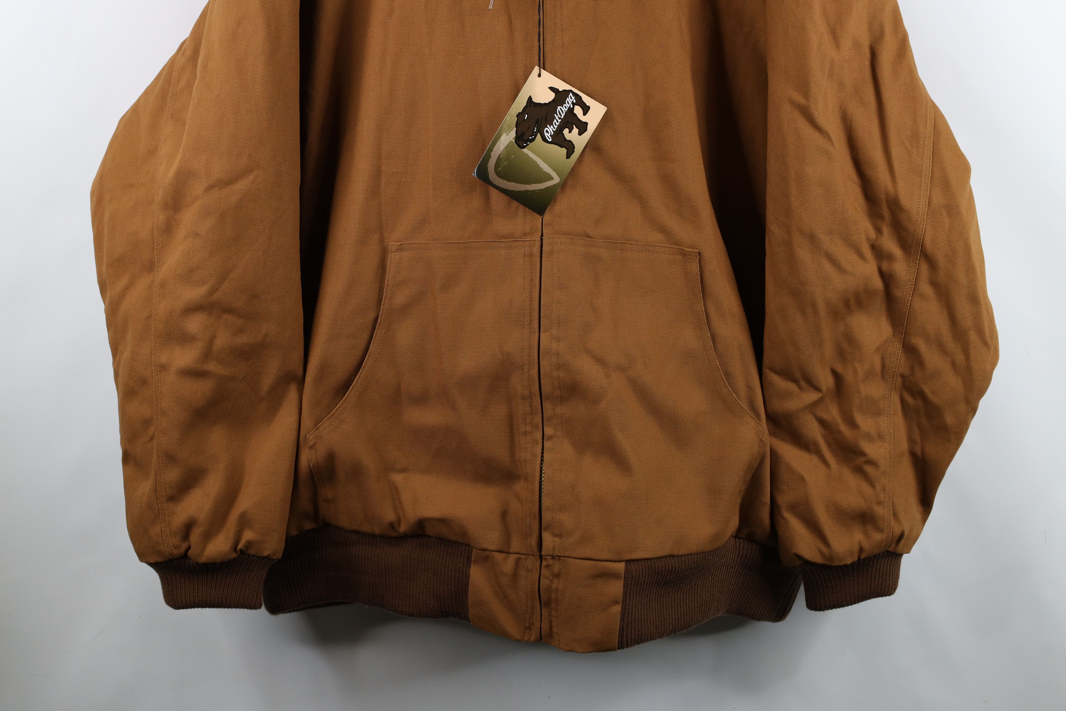 Vintage Deadstock Vintage 90s Y2K Streetwear Hooded Canvas Jacket Size US XXL / EU 58 / 5 - 3 Thumbnail