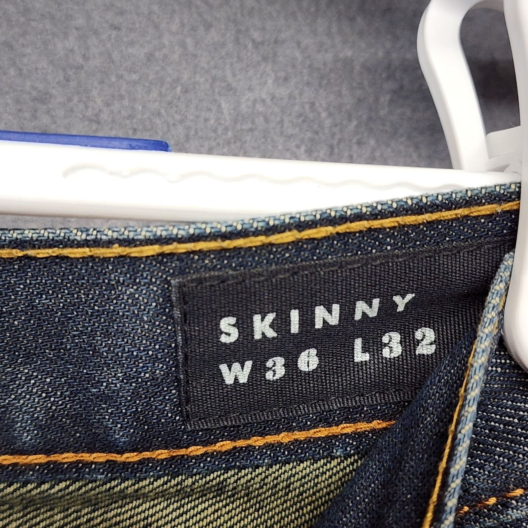 Pacsun Bullhead Denim Jeans Skinny Dark Wash 36x32 Mens Regular Inseam 32 PacSun Blue Cotton Size US 36 / EU 52 - 4 Thumbnail
