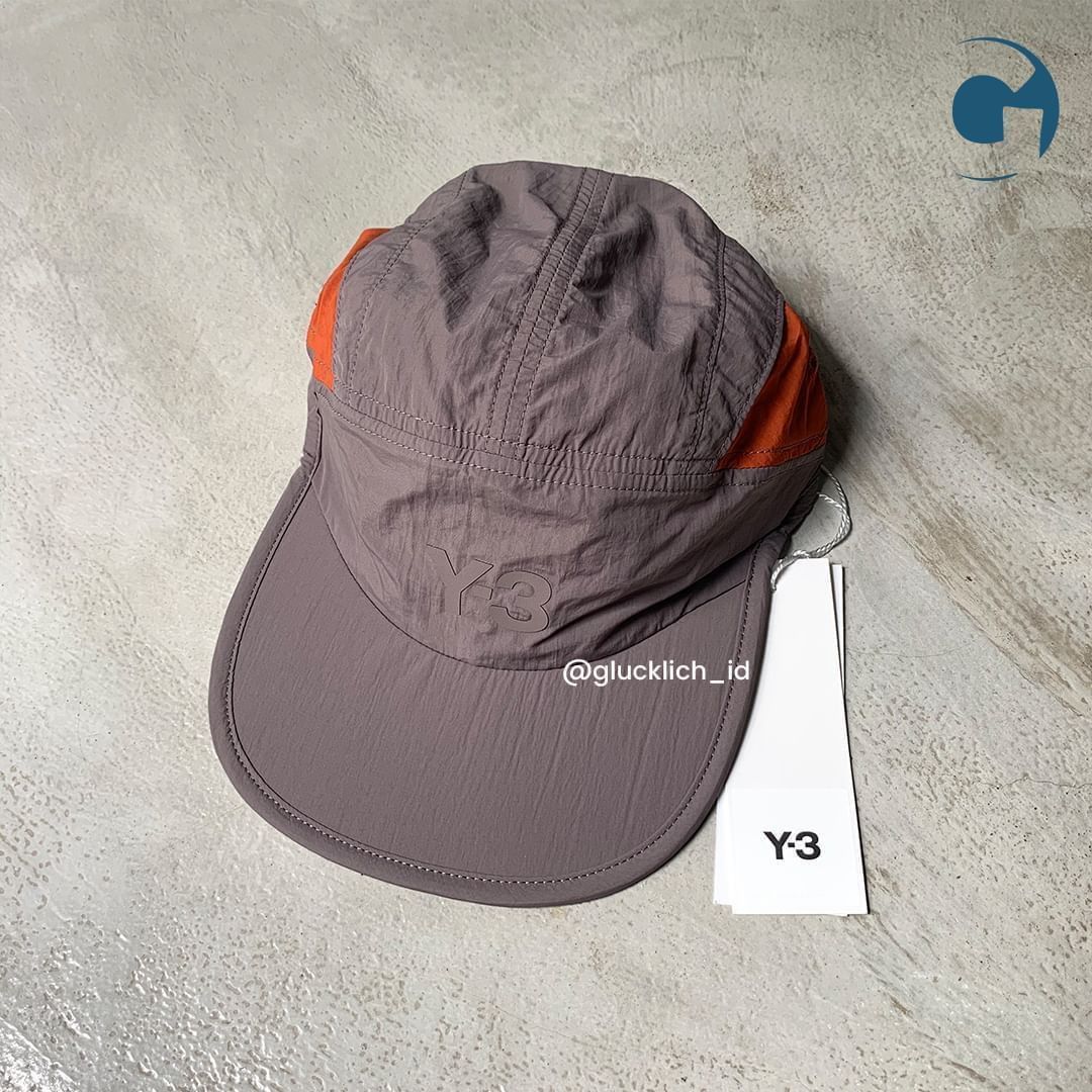 Y-3 Y3, Taupe & Orange Running Cap Size ONE SIZE - 2 Thumbnail