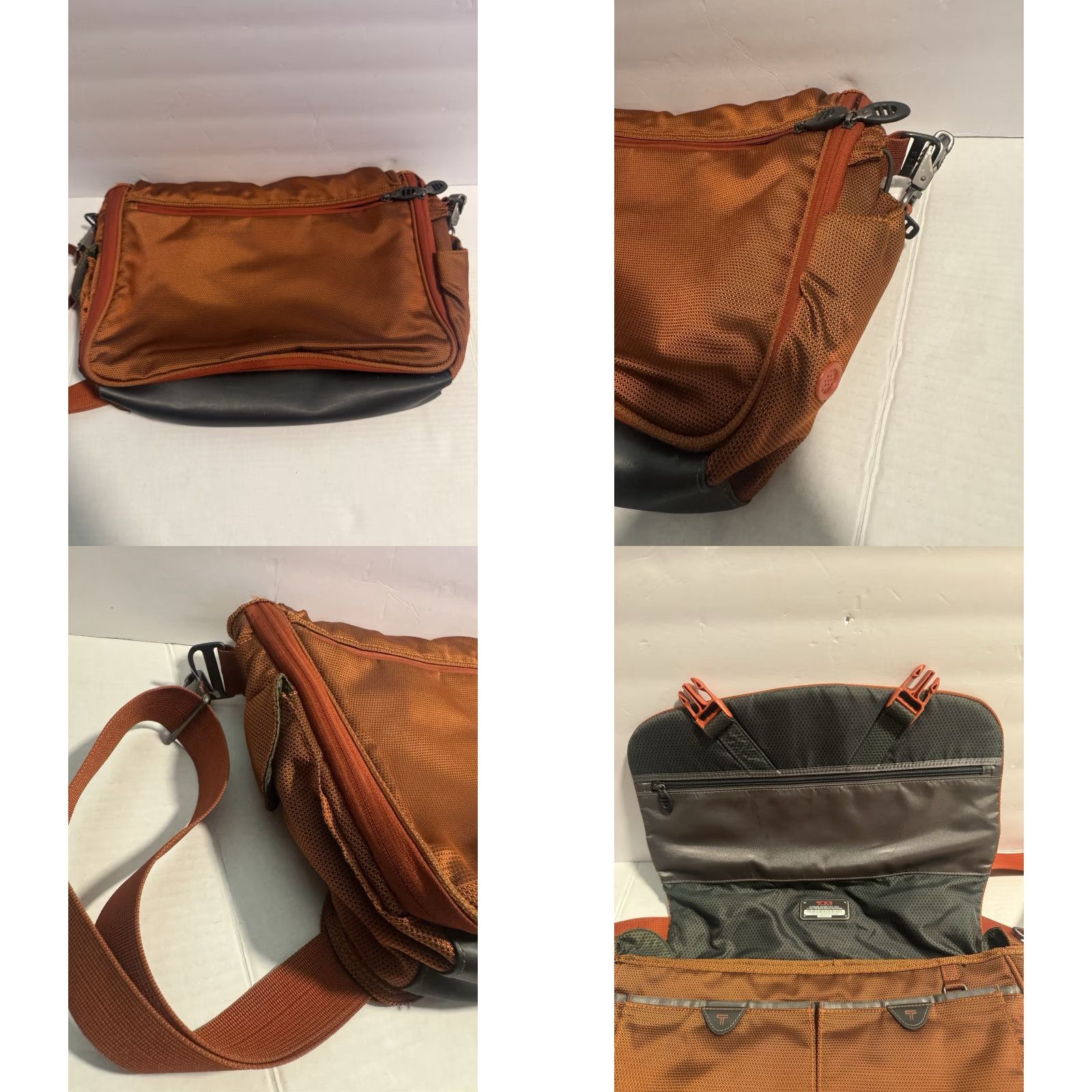 Tumi Tumi T-Tech Ballistic Nylon Expandable Messenger Crossbody Bag Orange Nokia N- Size ONE SIZE - 8 Thumbnail