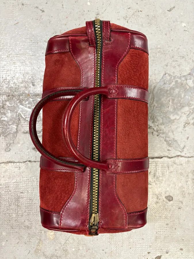 Lanvin Red Suede Vanity Archive Bag