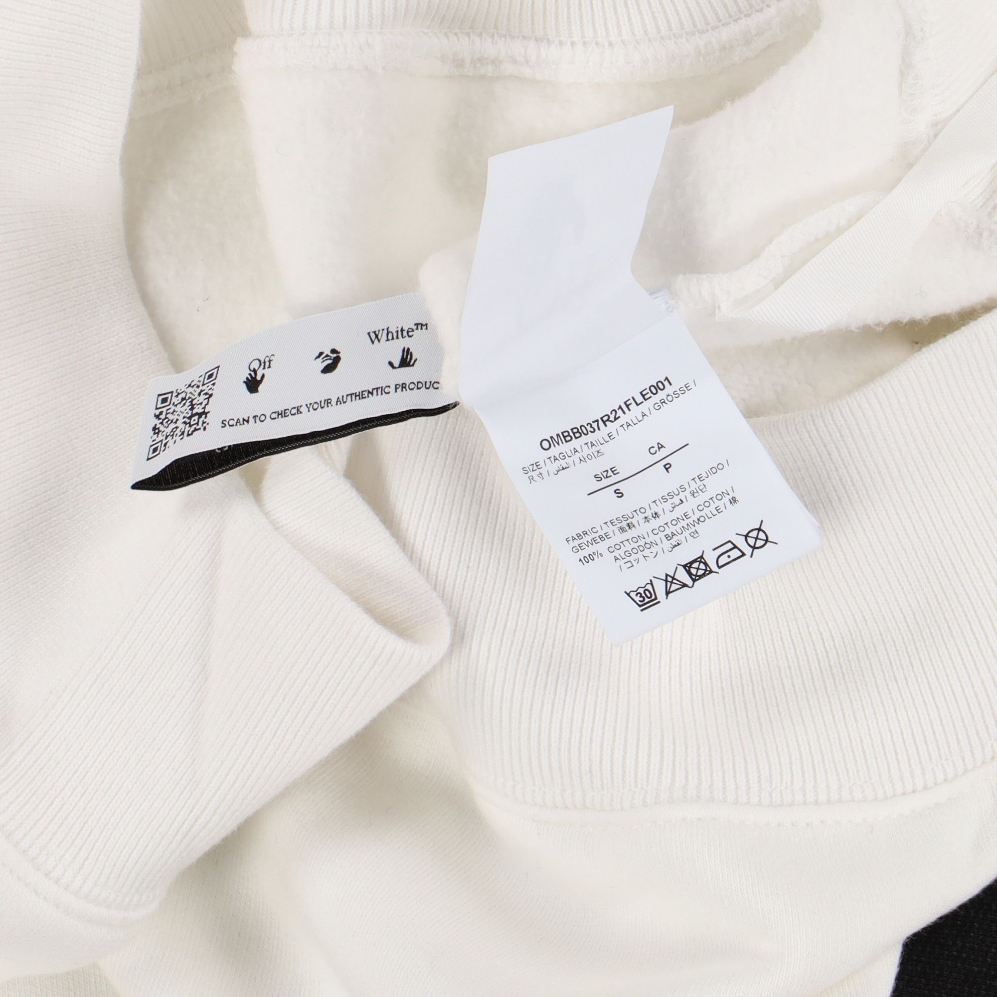 Off-White White Mona Lisa Arrows Oversized Hoodie Size S / US 4 / IT 40 - 8 Thumbnail