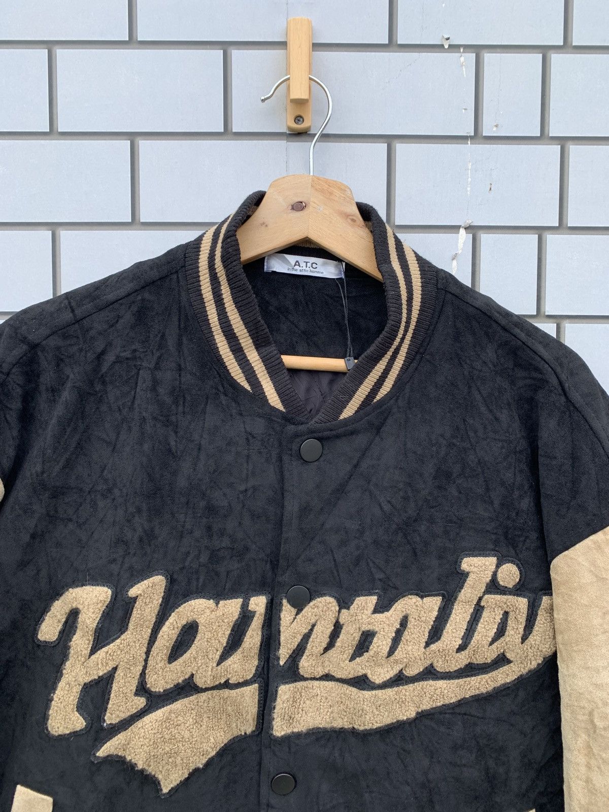 Japanese Brand Japanese Brand in the attic homme Velvet Varsity Jacket Size US L / EU 52-54 / 3 - 5 Thumbnail