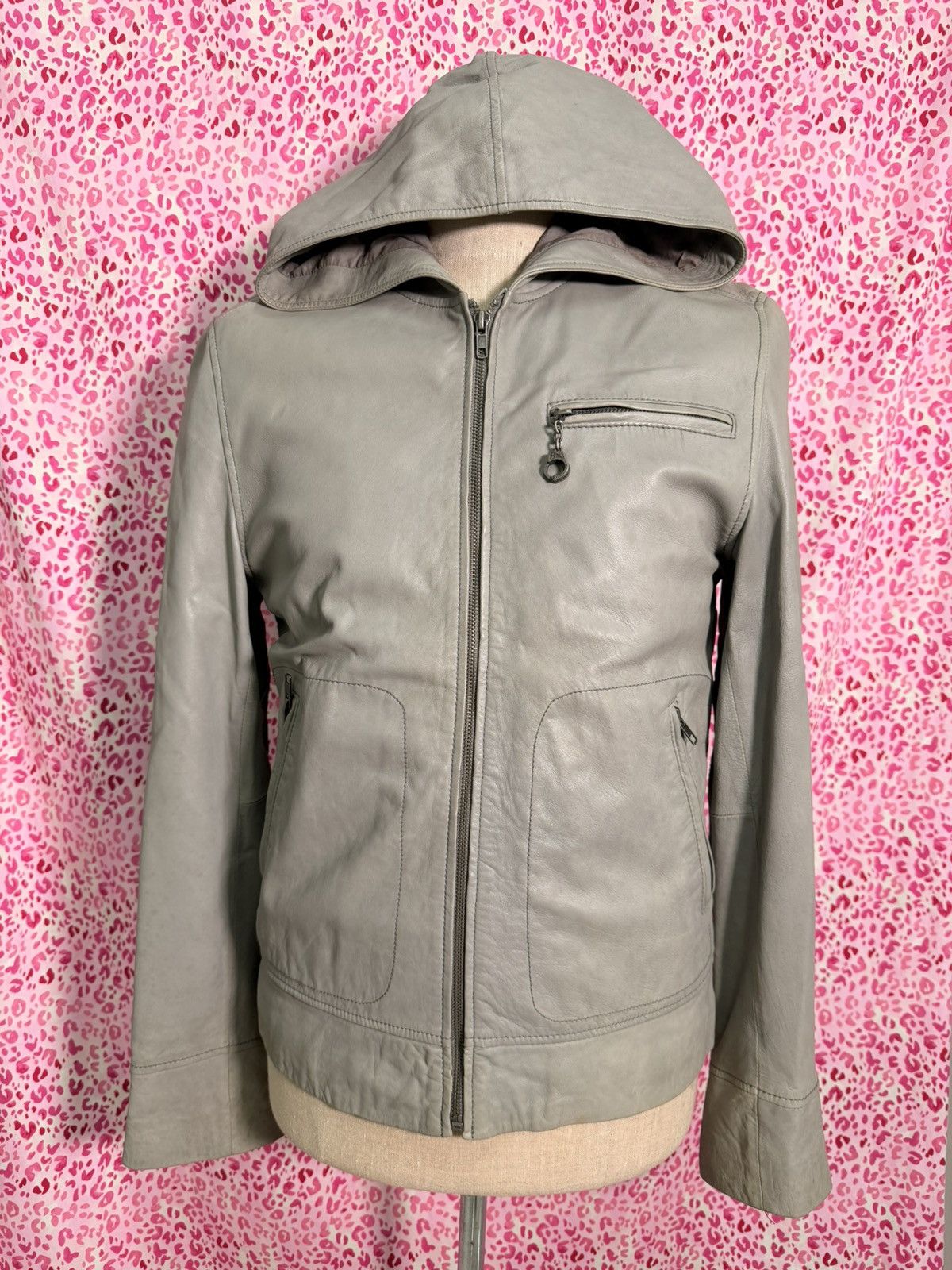 Juicy Couture Jeans Y2K Leather Hoodie with Handcuff Charm Size US M / EU 48-50 / 2 - 1 Thumbnail