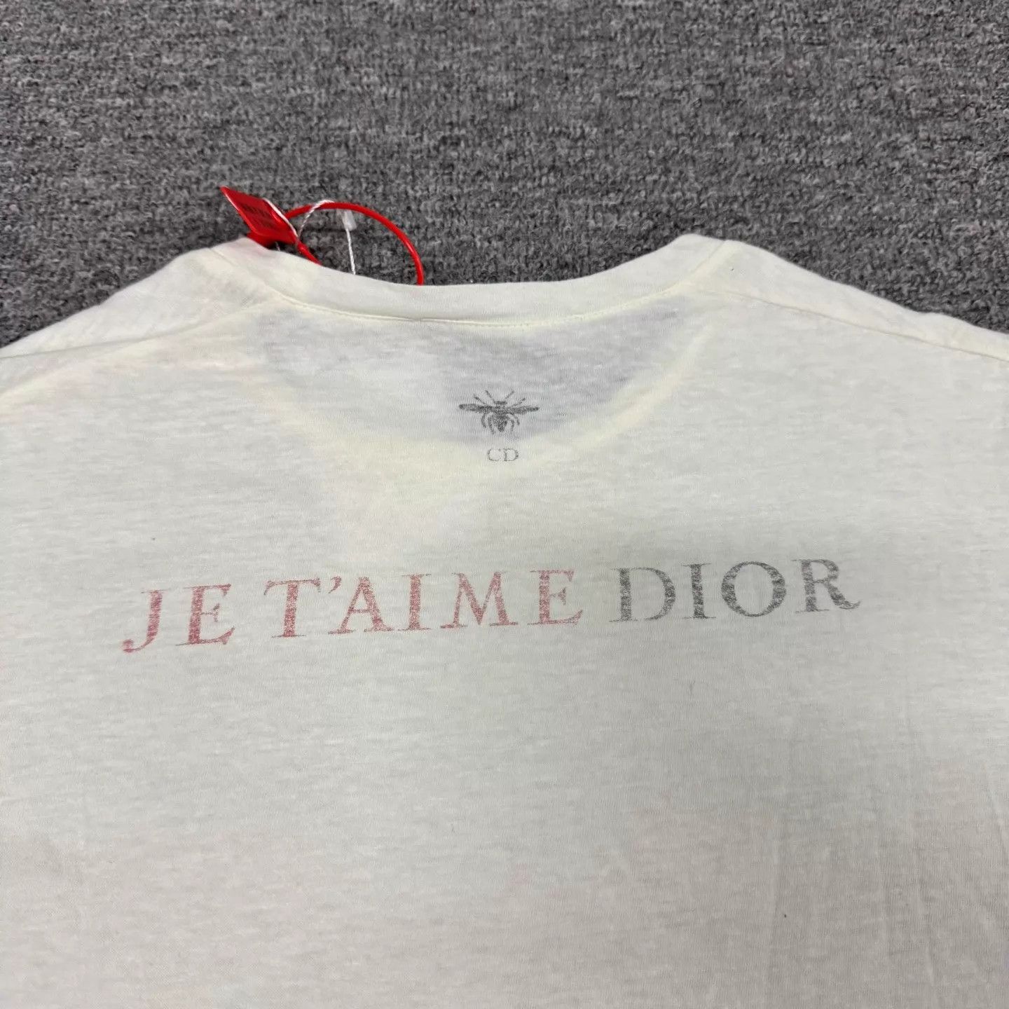 Dior Dior J'adore Ivory Heart Print Crewneck T-shirt Size M / US 6-8 / IT 42-44 - 6 Thumbnail