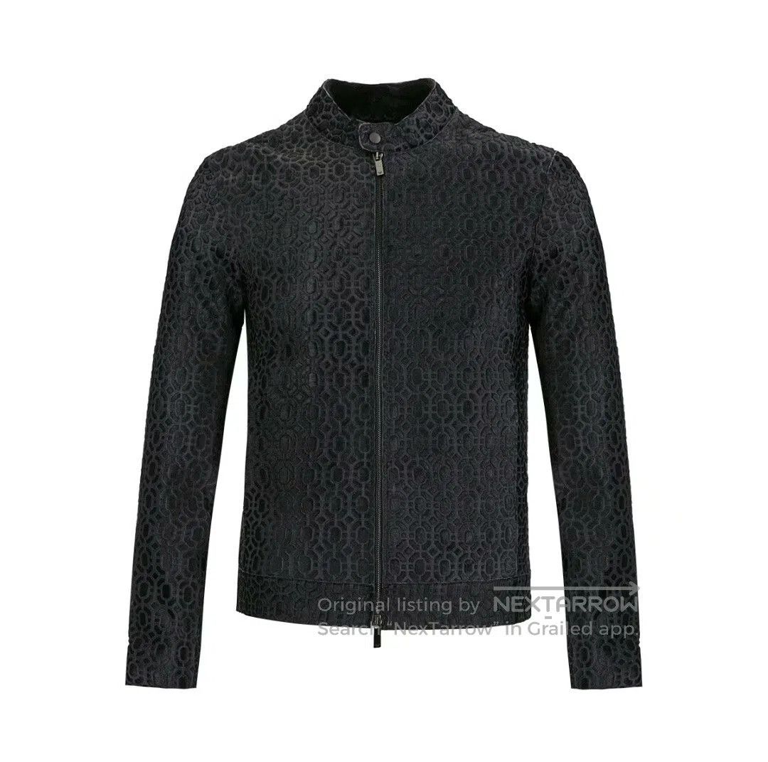 Emporio Armani Emporio Armani Men's Cowhide Leather Jacket. Size US M / EU 48-50 / 2 - 2 Thumbnail