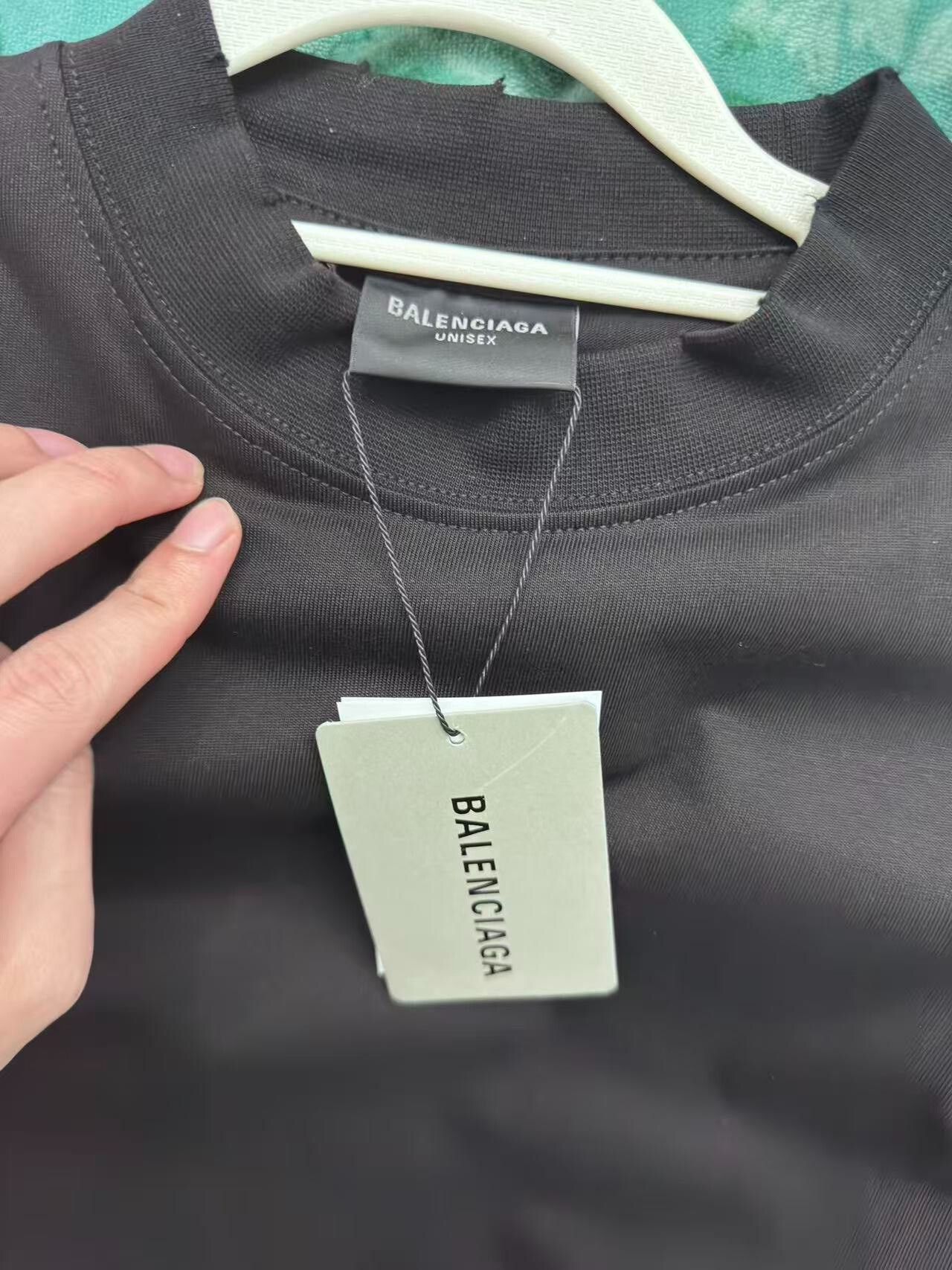 Balenciaga balenciaga black cotton short sleeve t-shirt Size US S / EU 44-46 / 1 - 4 Thumbnail