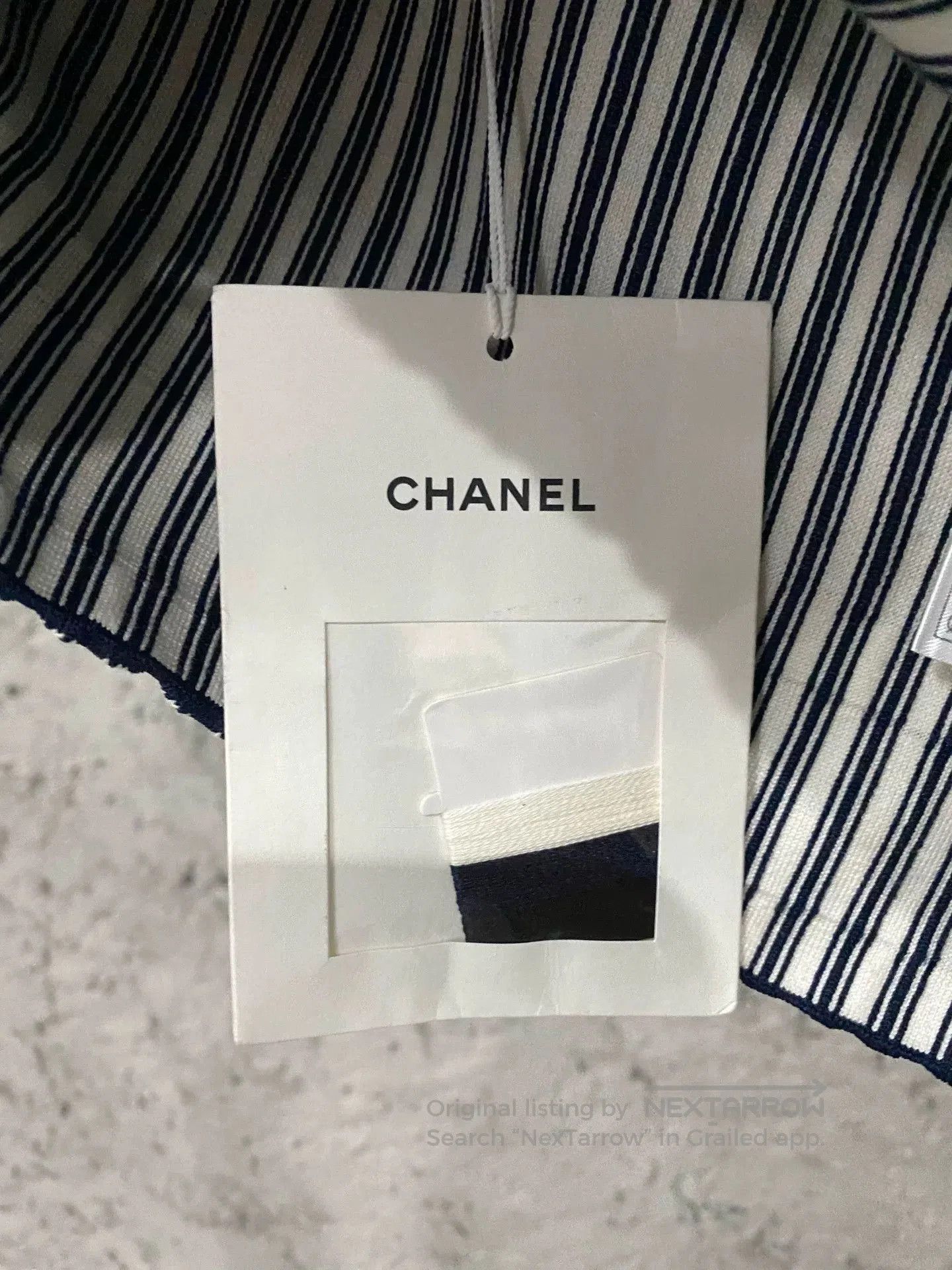 Chanel Chanel Striped Denim Vest. Size US XS / EU 42 / 0 - 8 Thumbnail