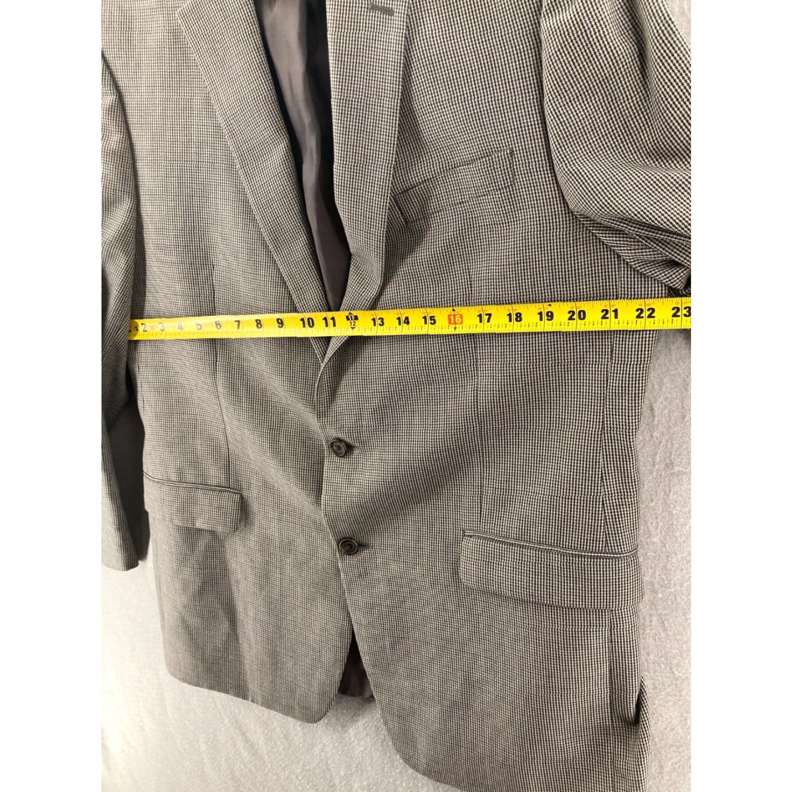 Ralph Lauren Lauren Ralph Lauren Sport Coat Mens Gray Houndstooth 2-Button 44L Size US S / EU 44-46 / 1 - 2 Thumbnail