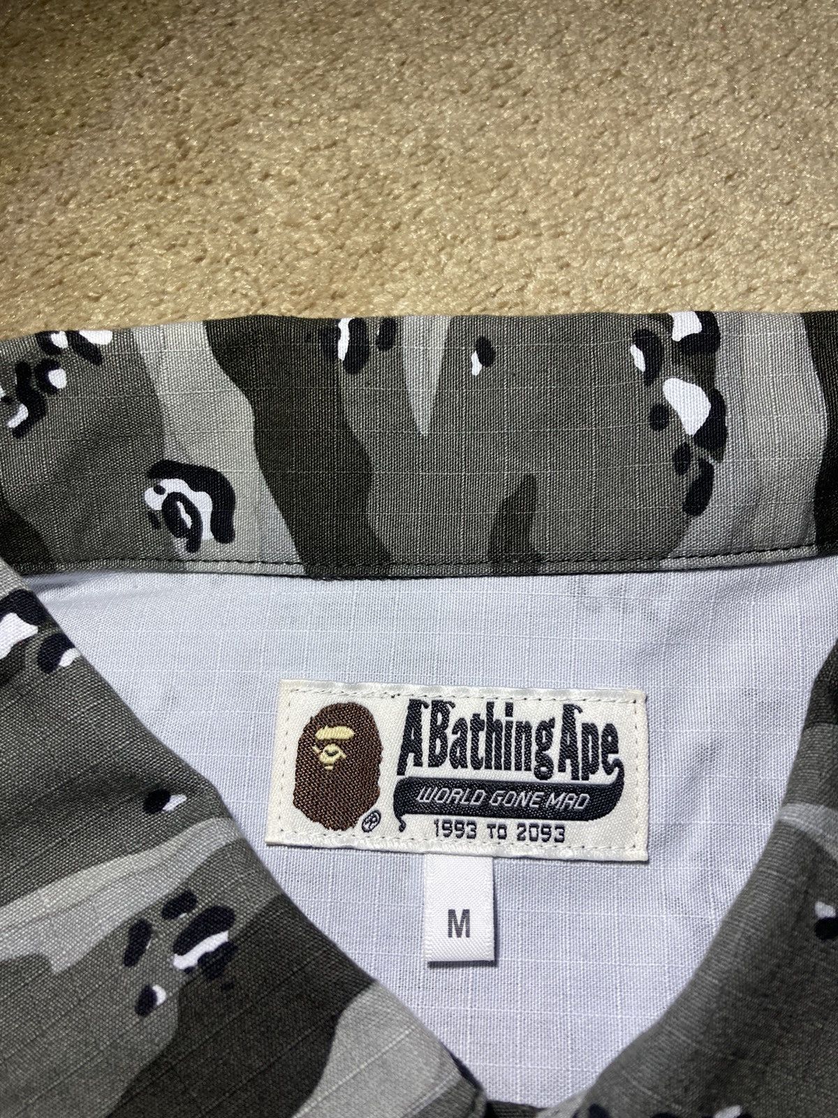 Bape 2018 Bape Gray Ape Face Camo Jacket Logo Denim Black Loose Size US M / EU 48-50 / 2 - 3 Thumbnail