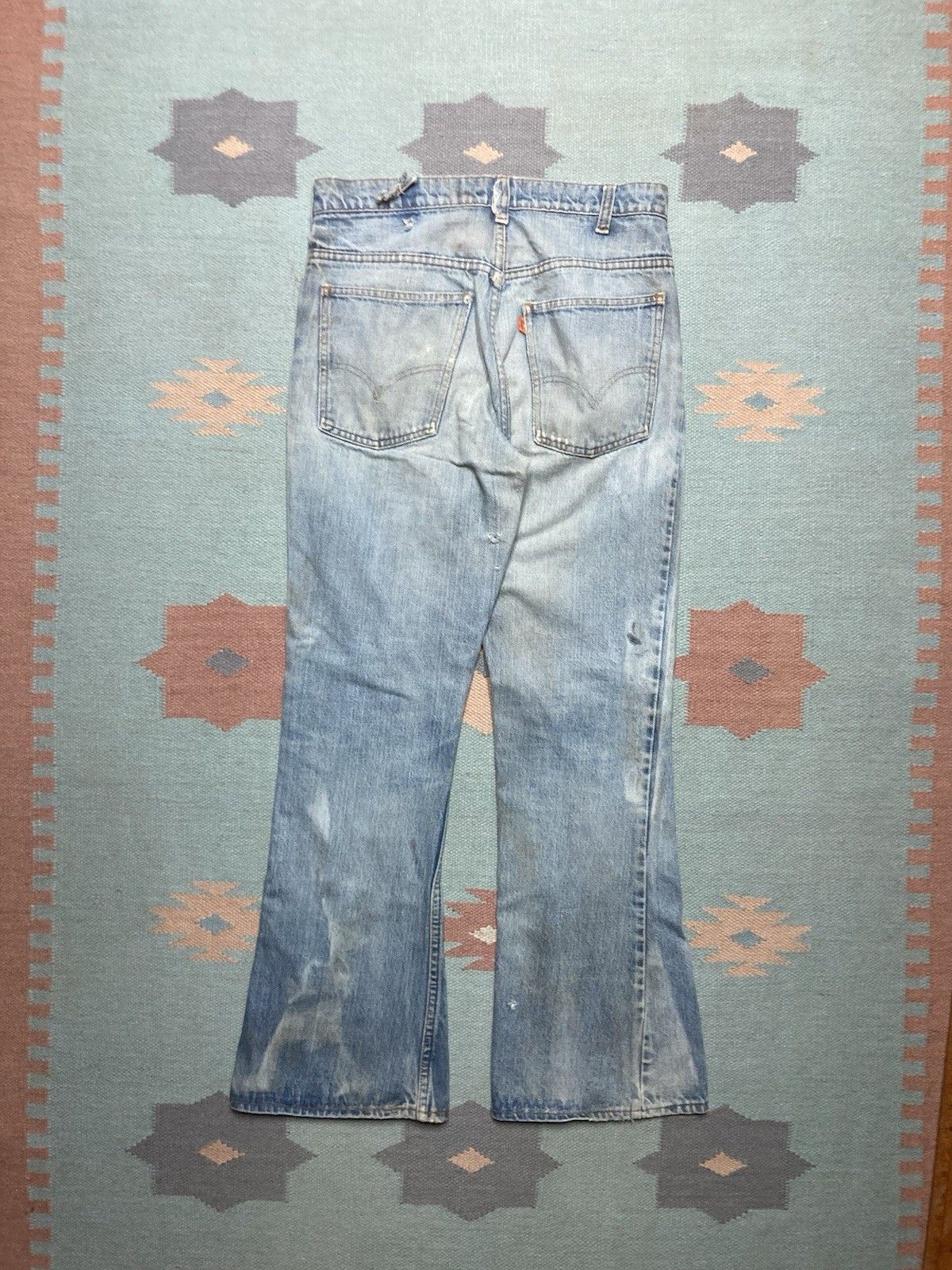 Levi's × Vintage 70s Levi’s 646 0217 jeans bell bottom faded distressed 31x30 Size US 31 - 8 Thumbnail