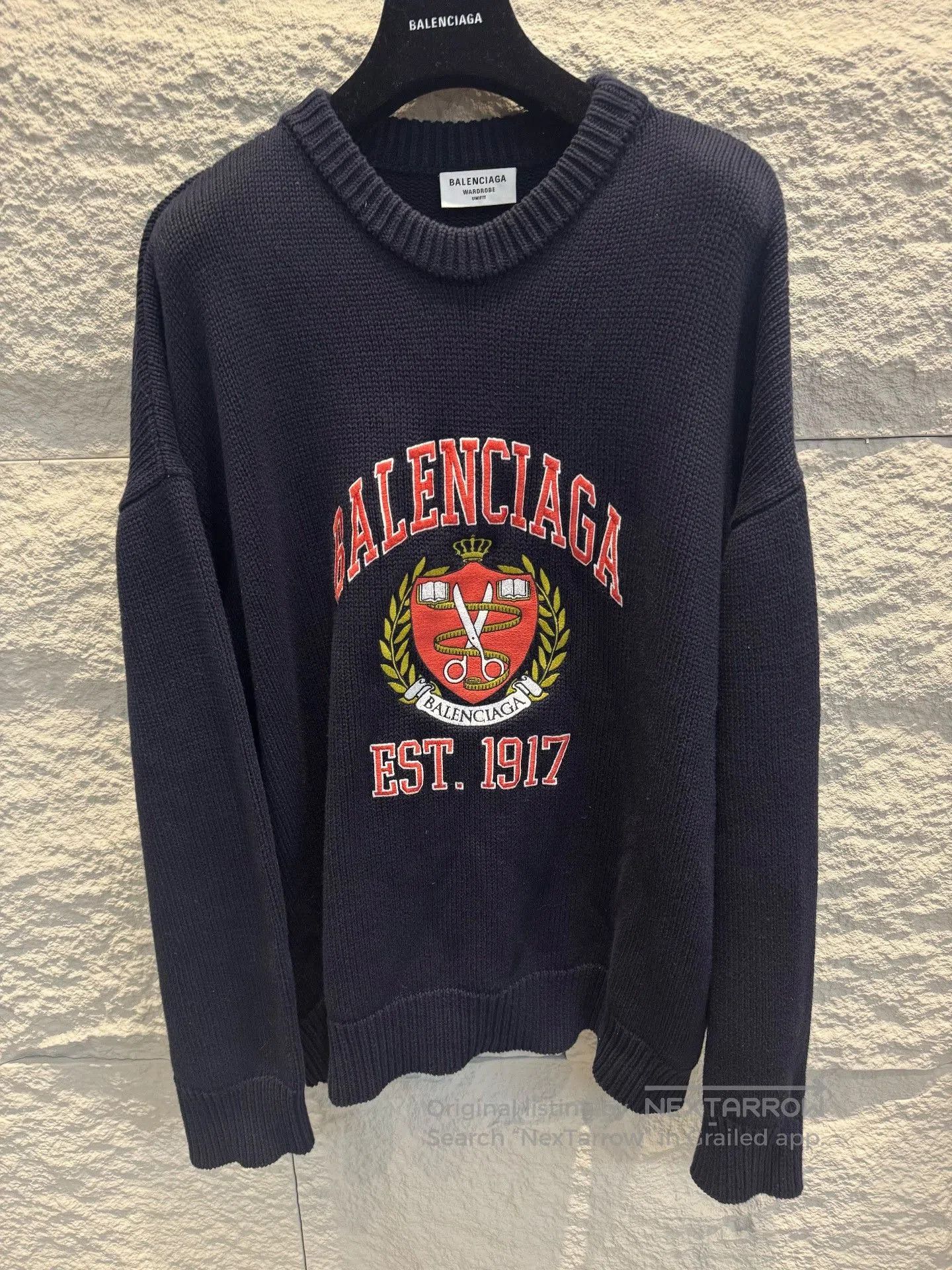 Balenciaga Balenciaga Embroidered Logo Sweater. Size US M / EU 48-50 / 2 - 1 Thumbnail