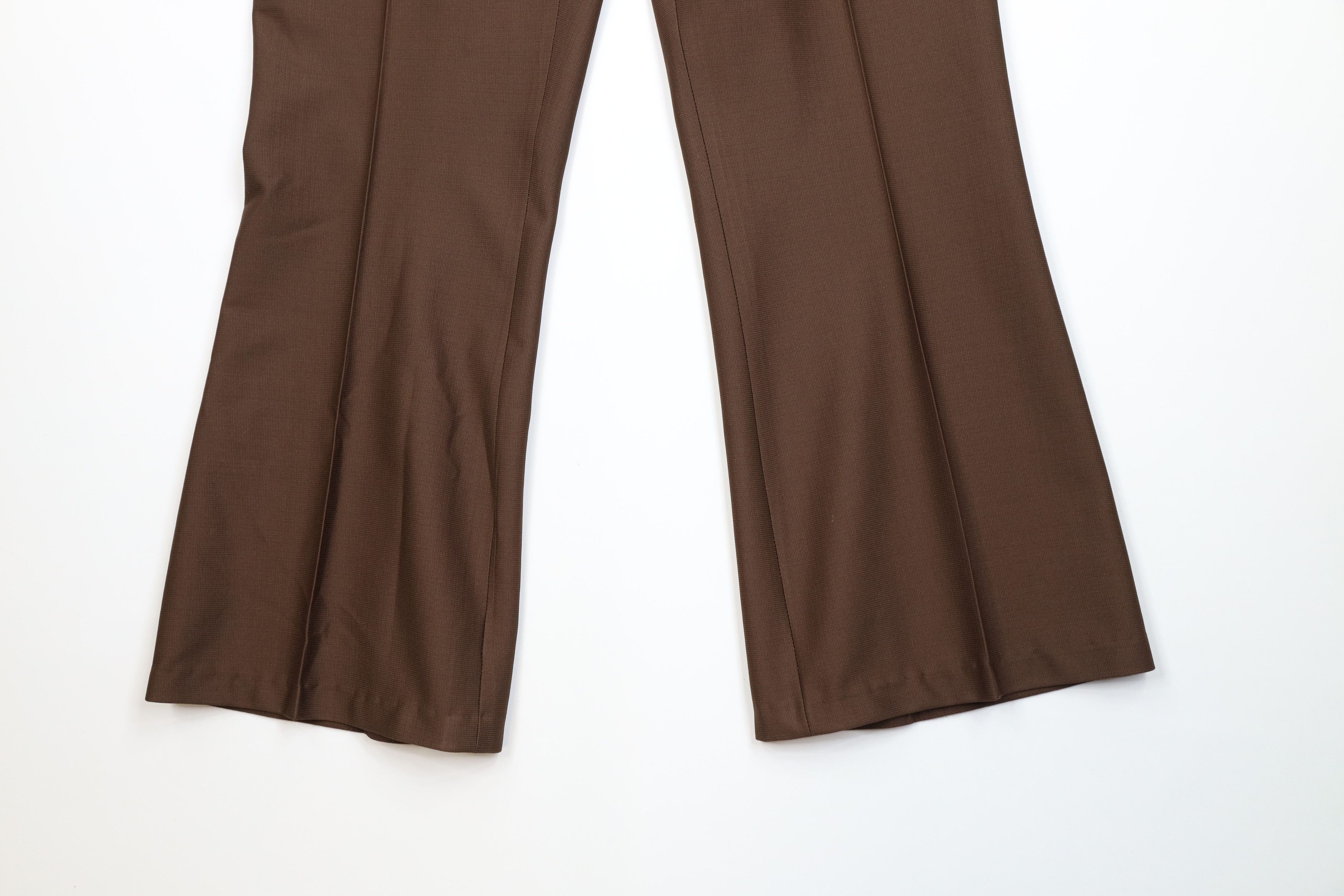 Vintage Vintage 60s 70s Rockabilly Bell Bottoms Pants Brown USA Size US 34 / EU 50 - 4 Thumbnail