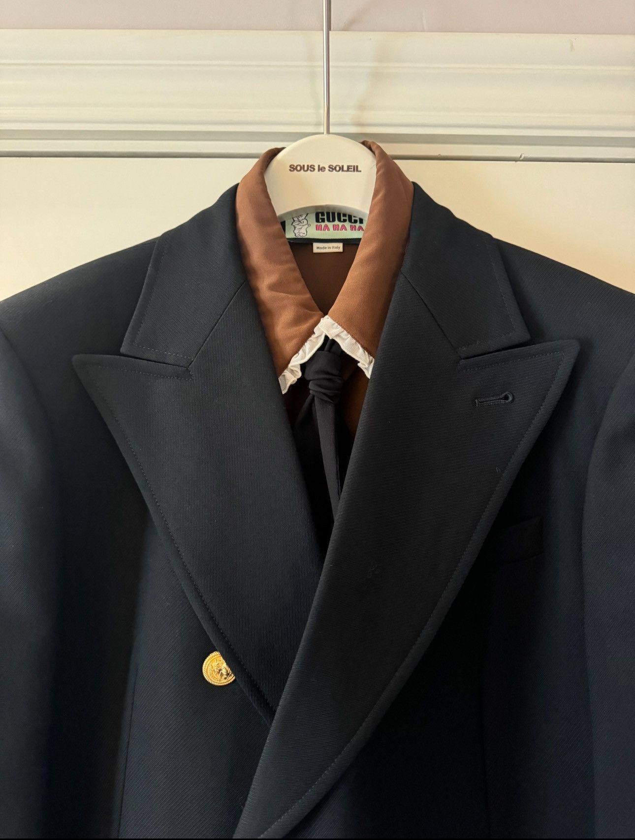 Gucci Gucci 22SS Wool Double Breasted Blazer Size 50S - 2 Thumbnail