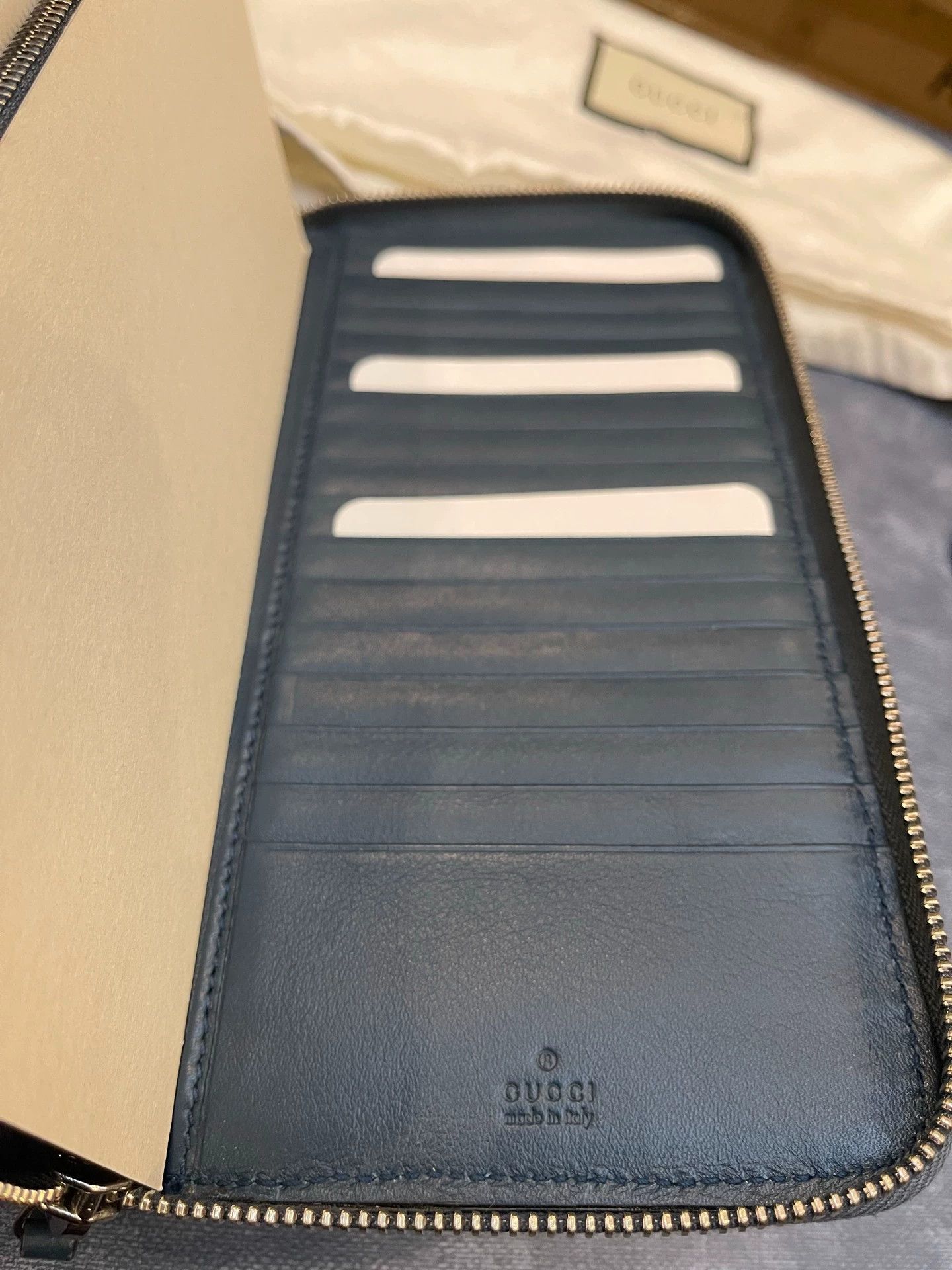 Gucci Gucci Double G Embossed Leather Clutch Size ONE SIZE - 5 Thumbnail