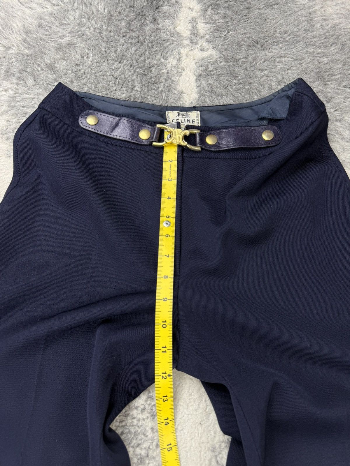 Celine Vintage CELINE Removable Belt Wool Trousers Pant Size 28" / US 6 / IT 42 - 16 Thumbnail