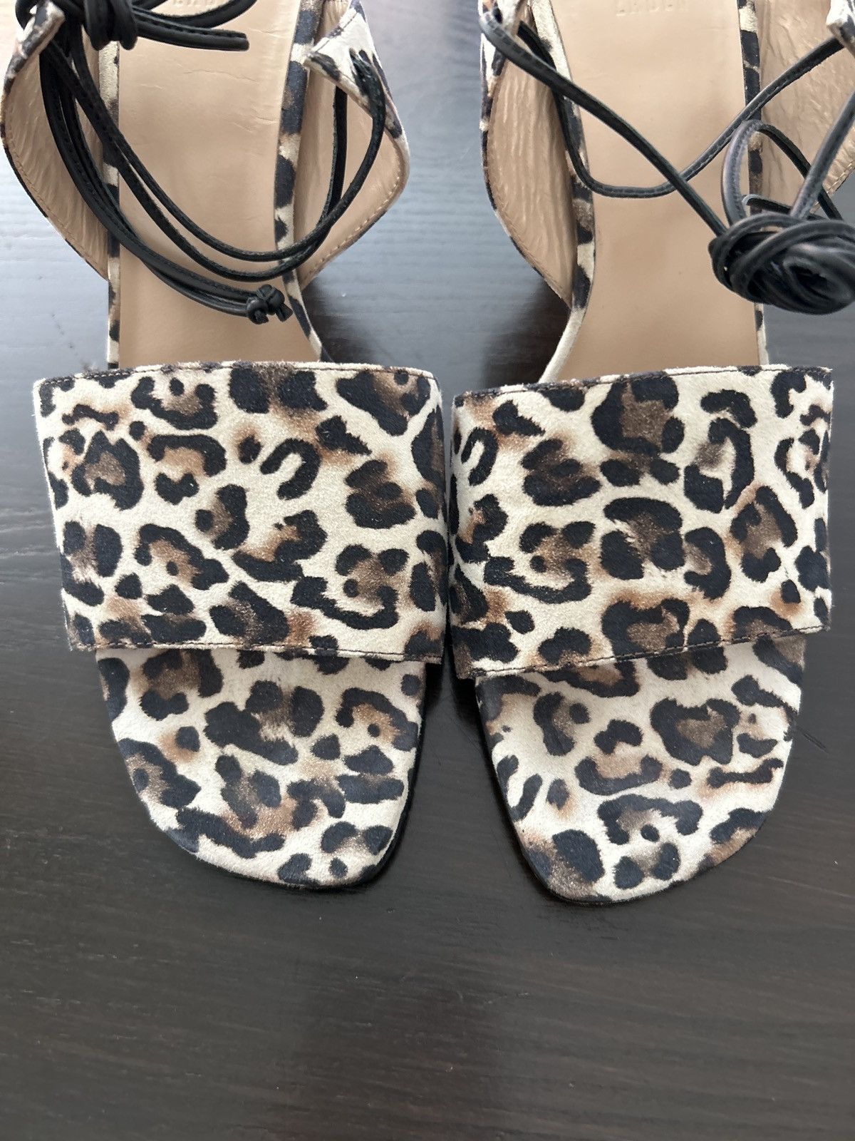 Maryam Nassir Zadeh Cheetah heels open toe heels Size US 10 / IT 40 - 3 Thumbnail