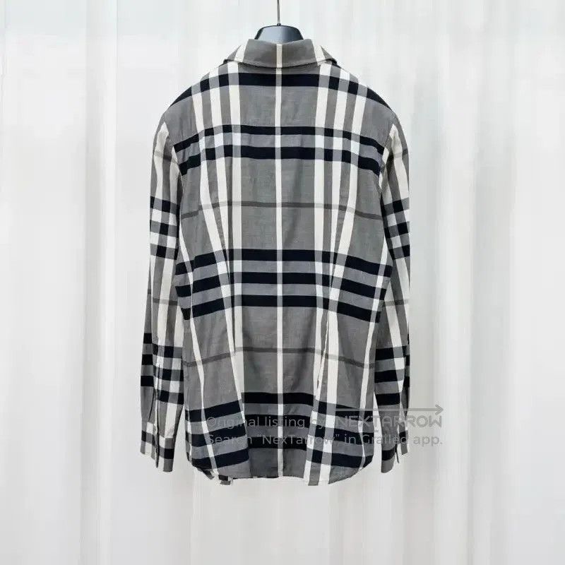 Burberry Burberry Long Sleeve Black Gray Cotton Shirt. Size M / US 6-8 / IT 42-44 - 2 Thumbnail