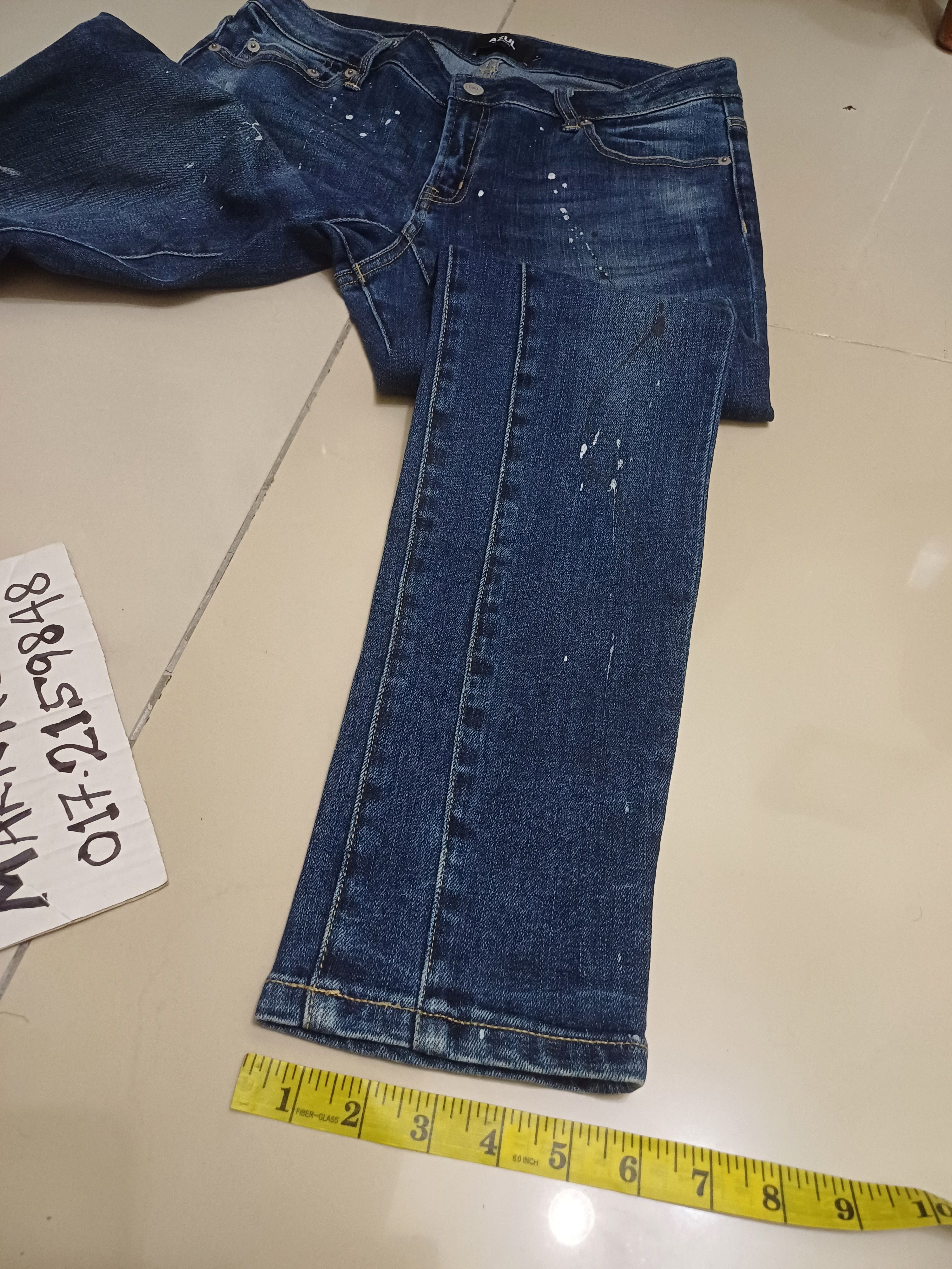 MOUSSY Splash jeans.. Azul by Moussy streachable & skinny cutting Size 30" / US 8 / IT 44 - 13 Thumbnail
