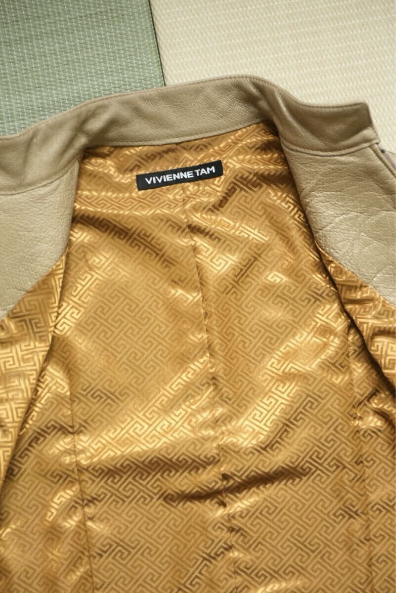 Vivienne Tam Vivienne Tam Leather Jacket with Embroidered Flowers Size XS / US 0-2 / IT 36-38 - 5 Thumbnail