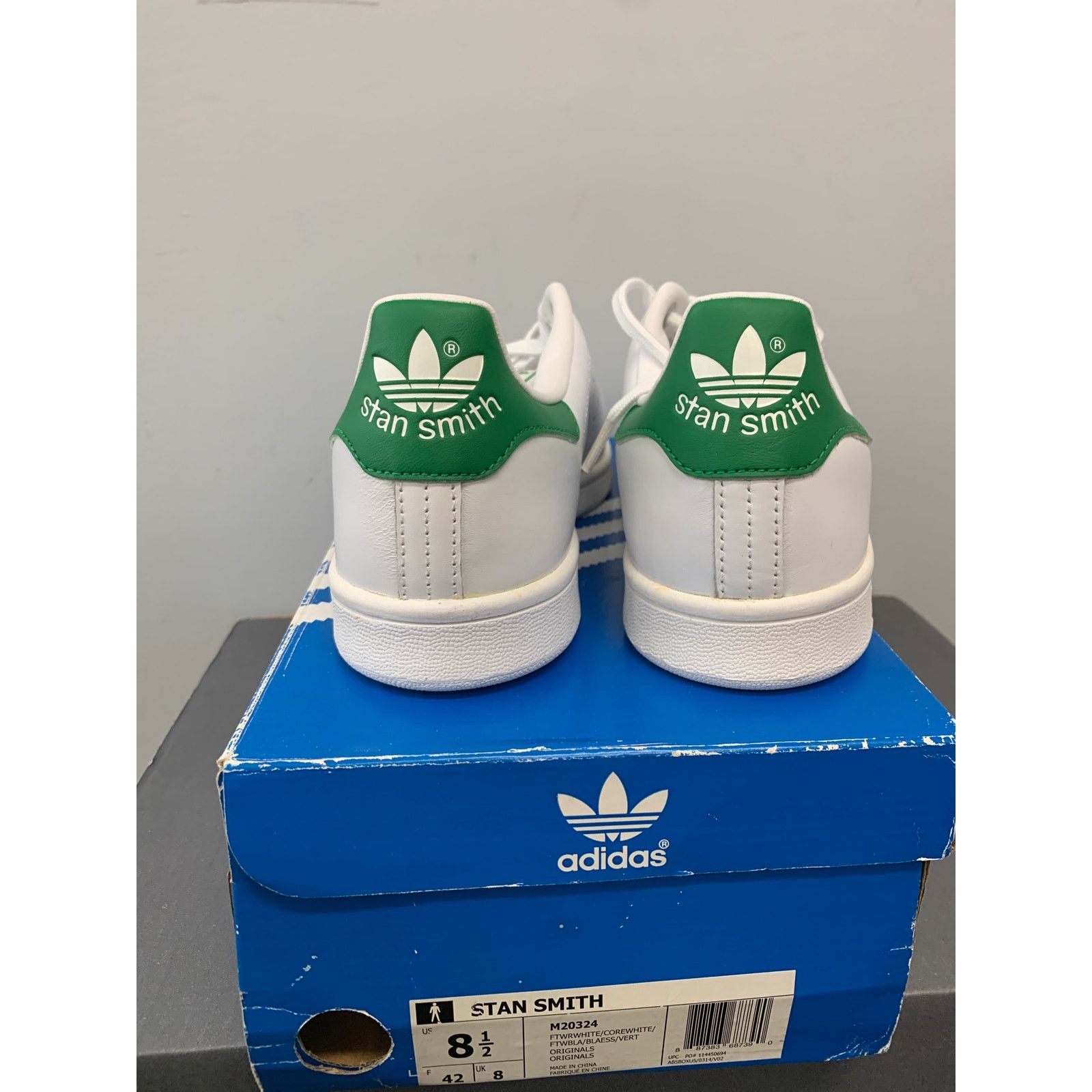 Adidas adidas Stan Smith White Green OG Size 8.5 NEW SHIPS NOW Size US 8.5 / EU 41-42 - 4 Thumbnail