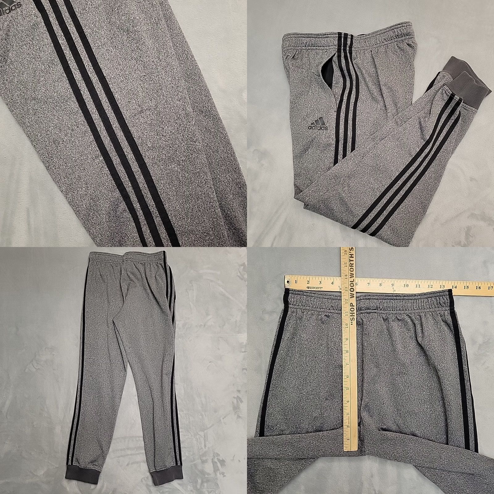 Adidas Adidas Sweat Pants Men M Gray Athleisure Athletic Casual Performance Jogger Size US 31 - 8 Thumbnail