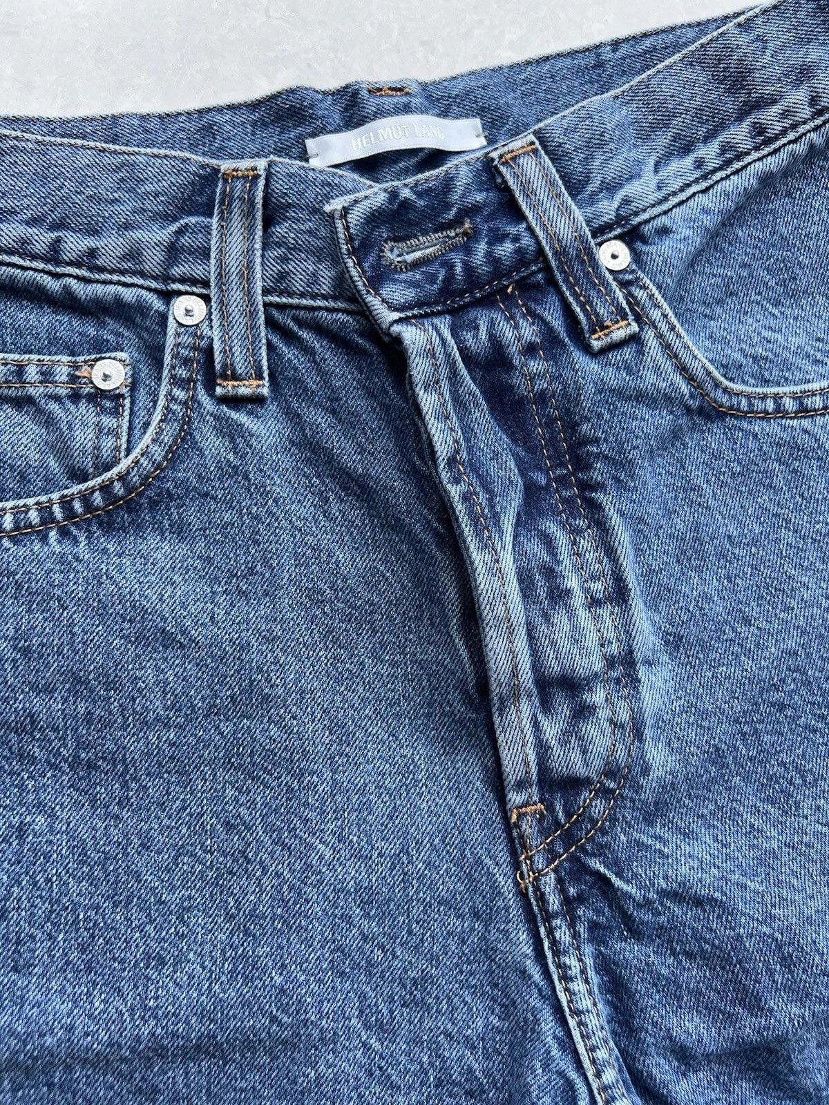 Helmut Lang Never Worn Helmut Lang Vintage High-Waisted Denim Shorts Size 24" / US 00 / IT 34 - 2 Thumbnail